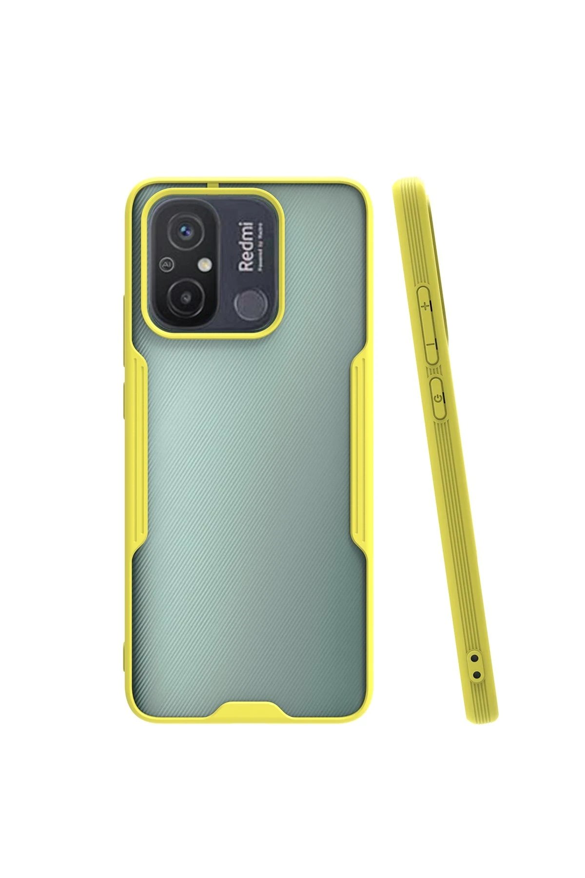 Xiaomi Redmi 12C Kılıf Platin Silikon - Sarı-(5796)