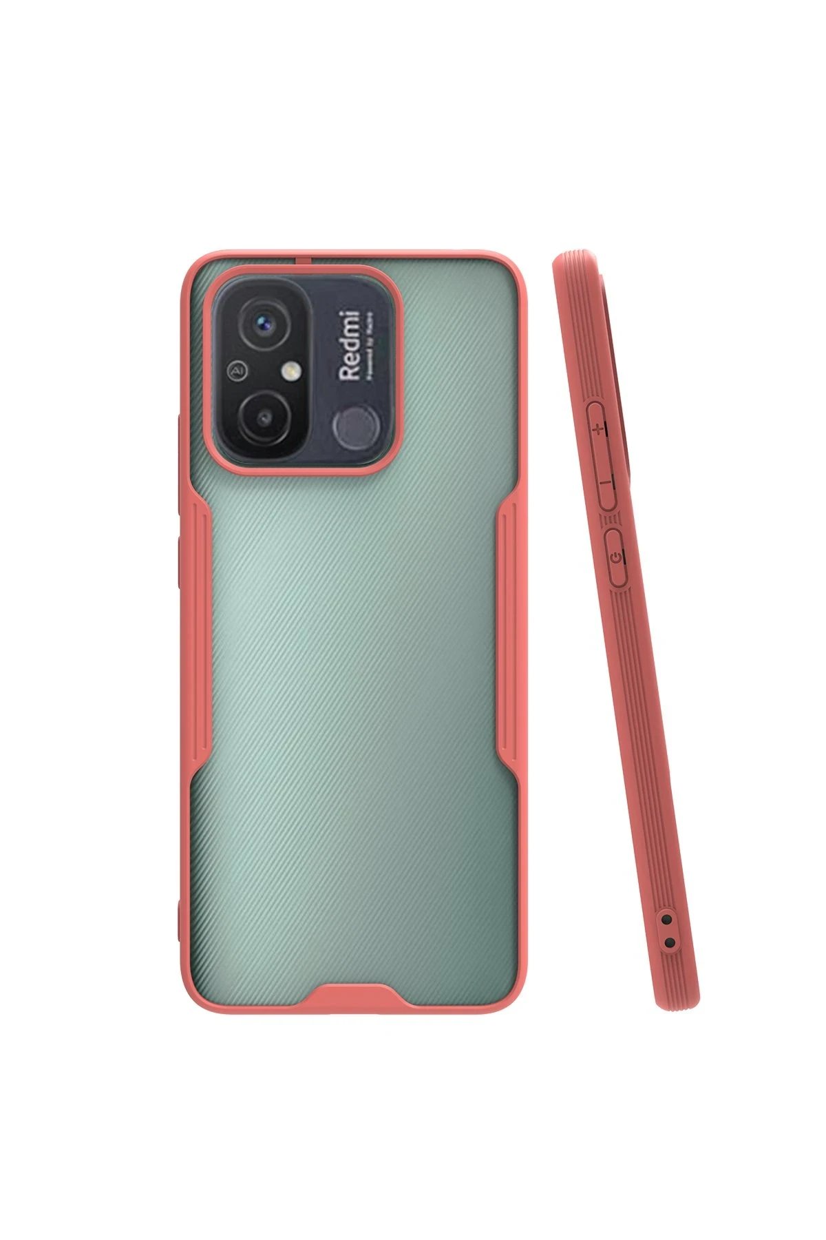 Xiaomi Redmi 12C Kılıf Platin Silikon - Pembe-(5796)