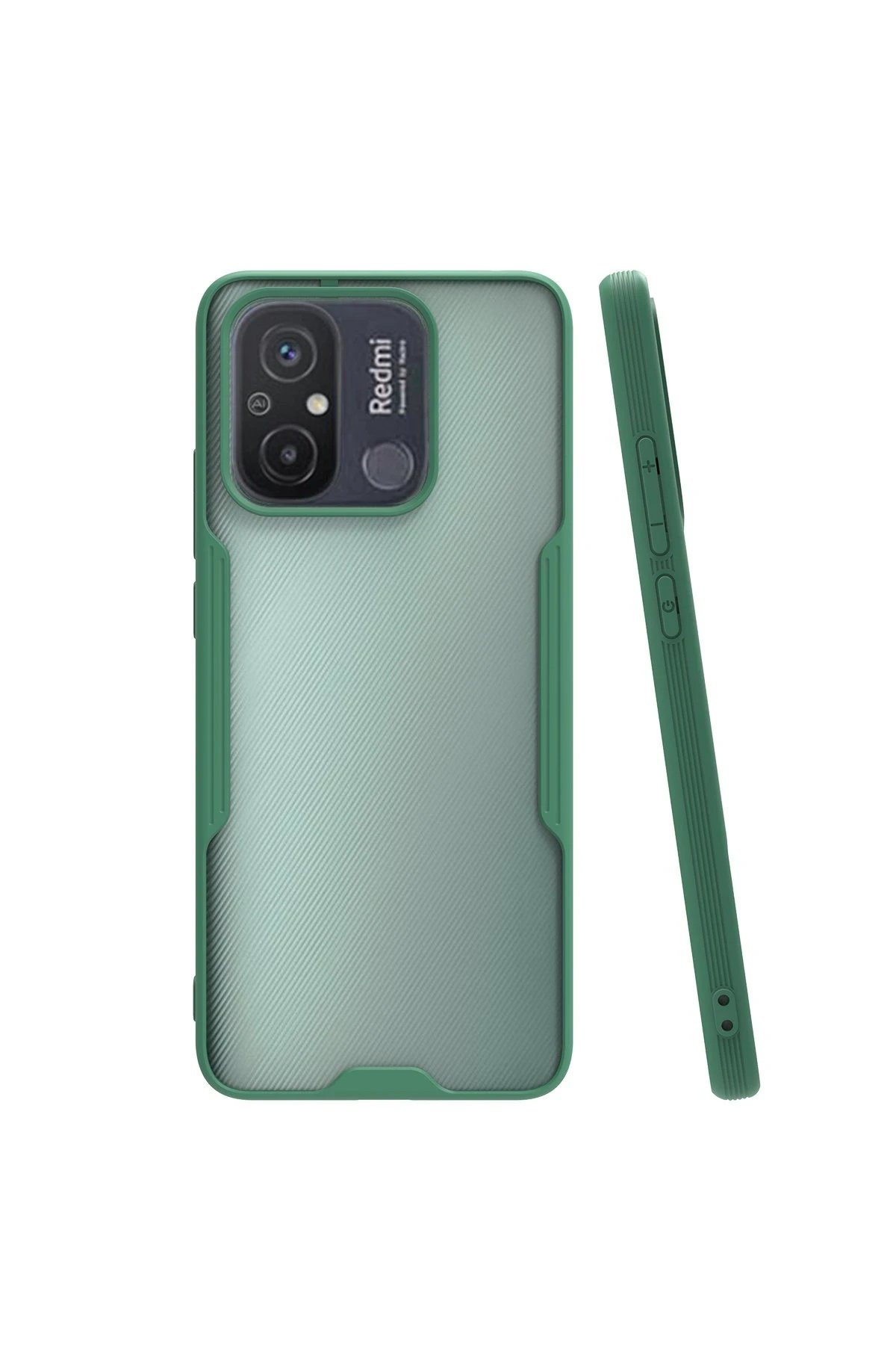 Xiaomi Redmi 12C Kılıf Platin Silikon - Yeşil-(5796)