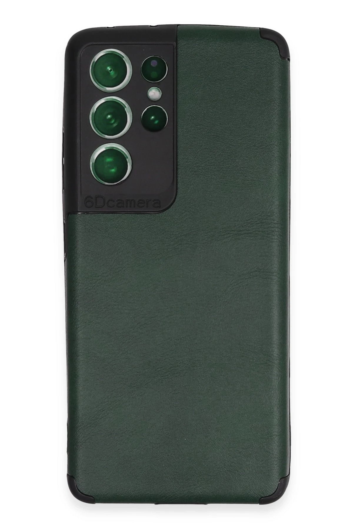 Samsung Galaxy S21 Ultra Kılıf Loop Deri Silikon - Yeşil-(5796)