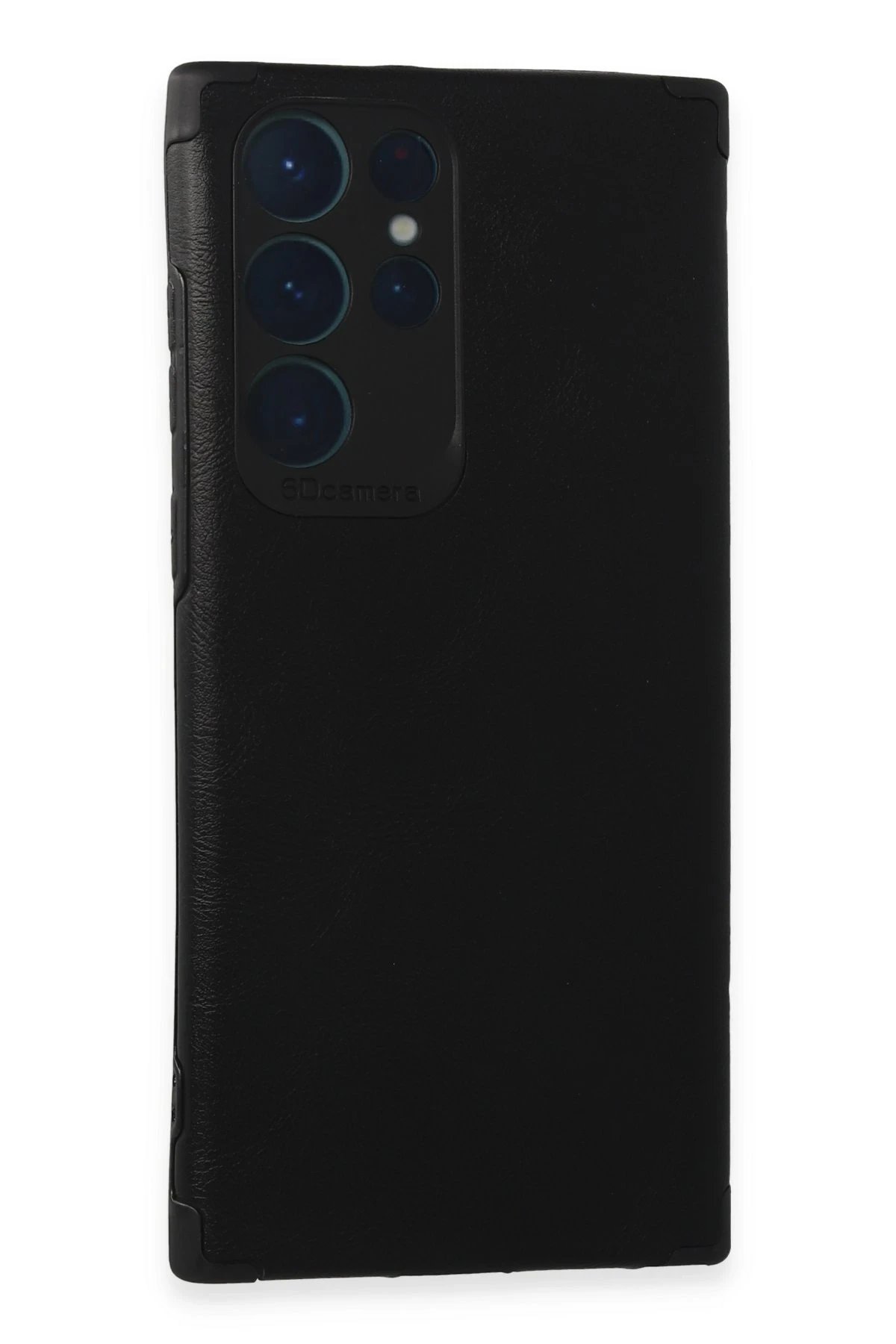 Samsung Galaxy S22 Ultra Kılıf Loop Deri Silikon - Siyah-(5796)