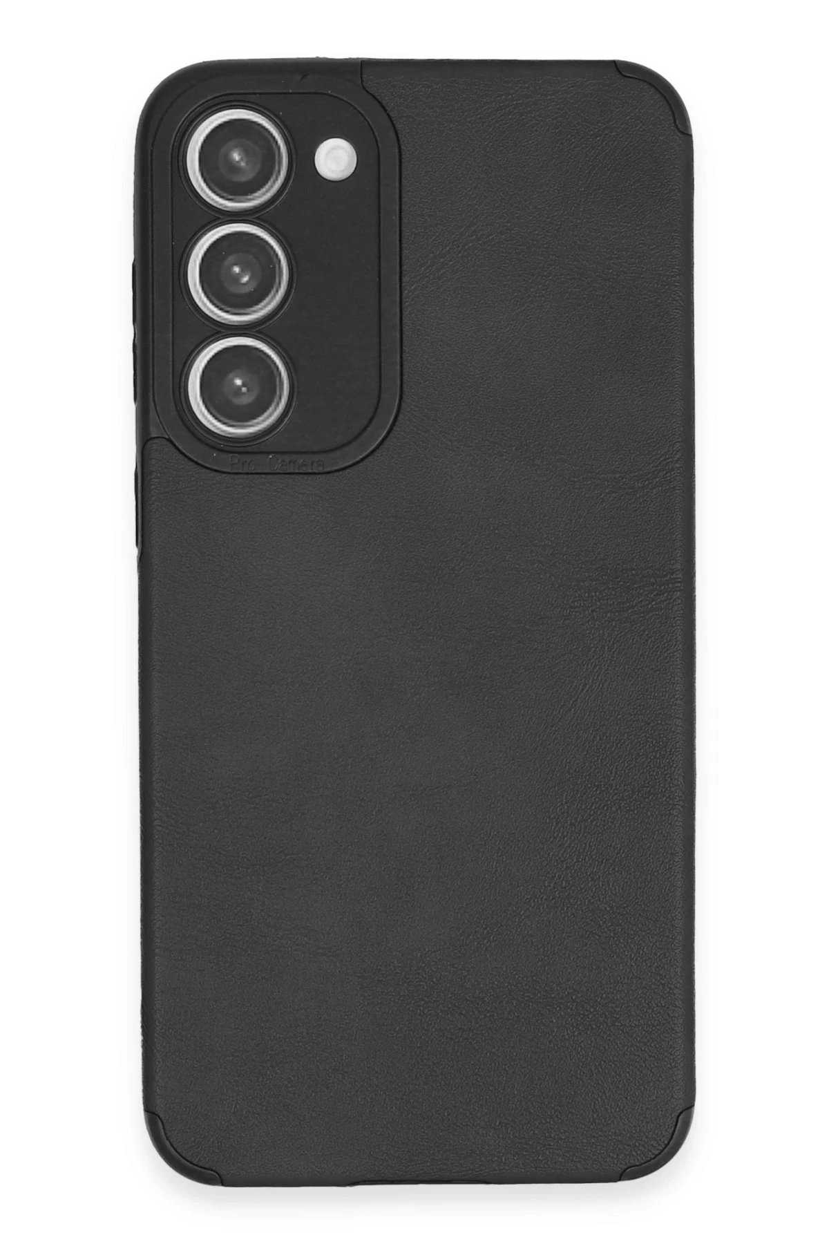 Samsung Galaxy S23 Plus Kılıf Loop Deri Silikon - Siyah-(5796)