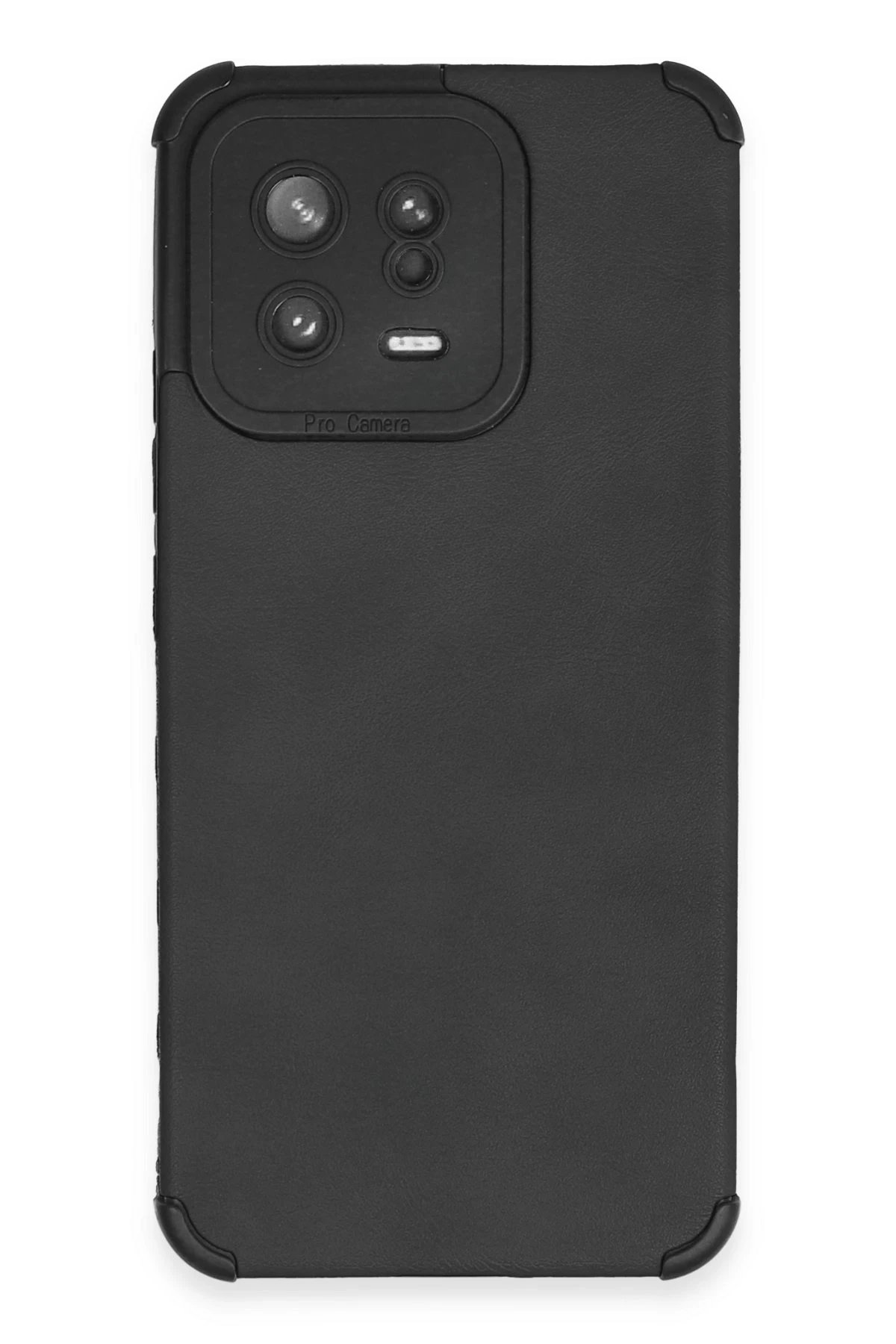 Xiaomi Mi 13 Kılıf Loop Deri Silikon - Siyah-(5796)