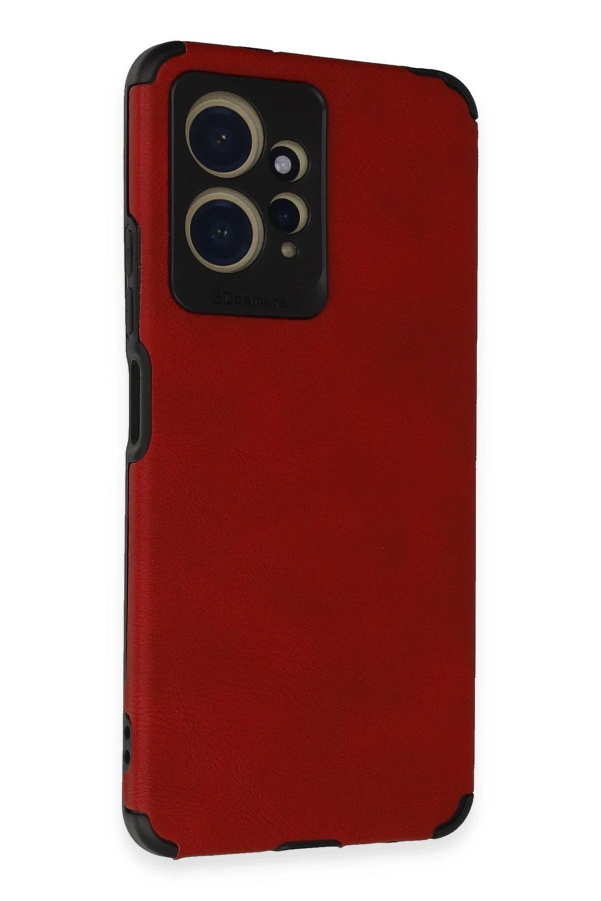 Xiaomi Redmi Note 12 4G Kılıf Loop Deri Silikon - Kırmızı-(5796)