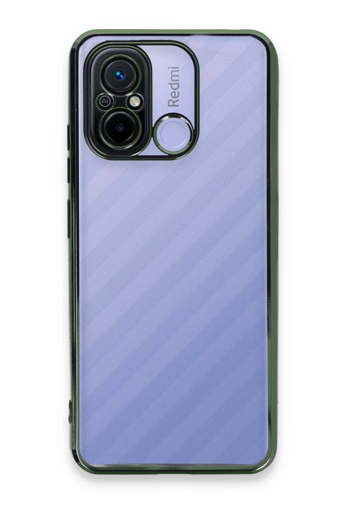 Xiaomi Redmi 12C Kılıf Lensli Silikon - Yeşil-(5796)