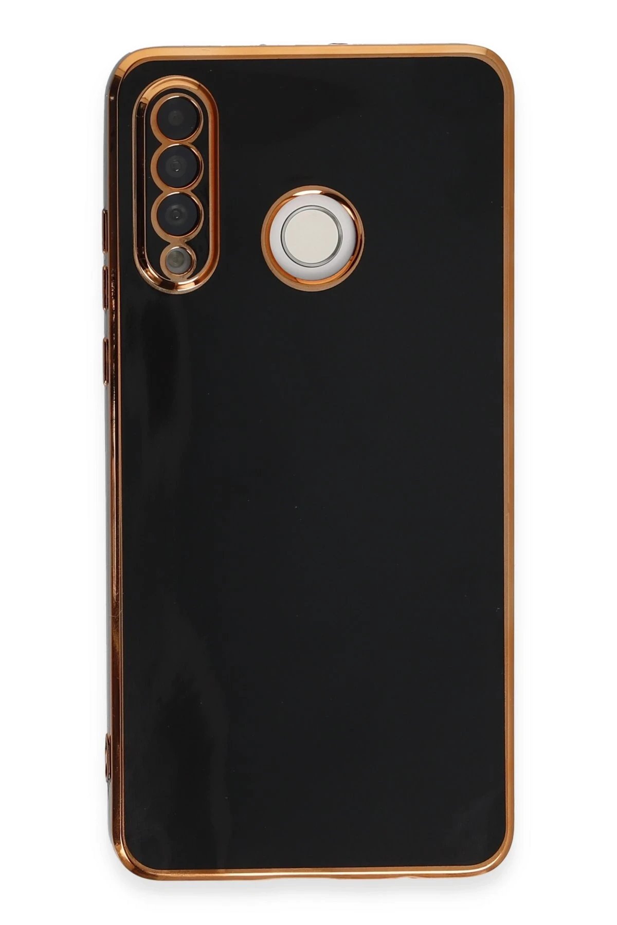 Huawei P30 Lite Kılıf Volet Silikon - Siyah-(5796)