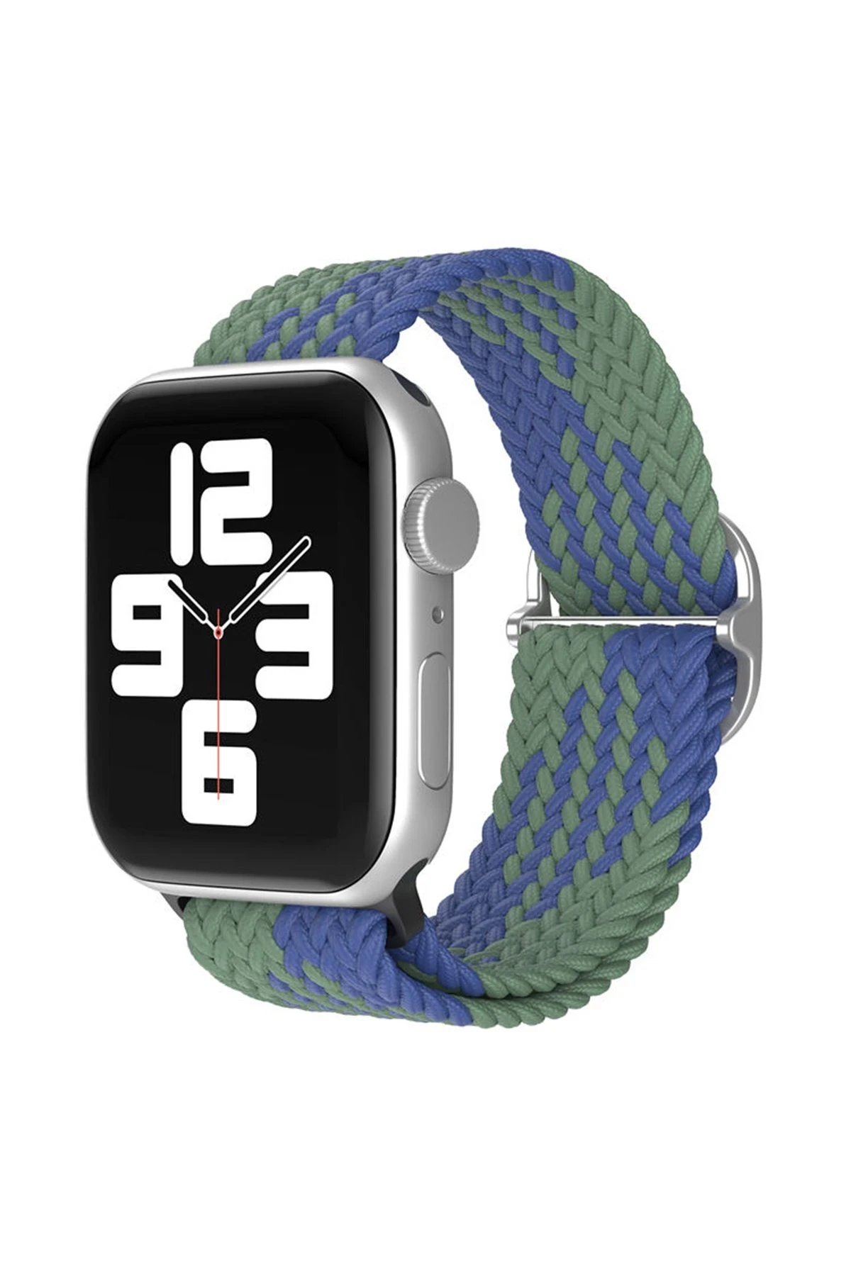 Apple Watch 42mm Star Kordon - Yeşil-Lacivert-(5796)