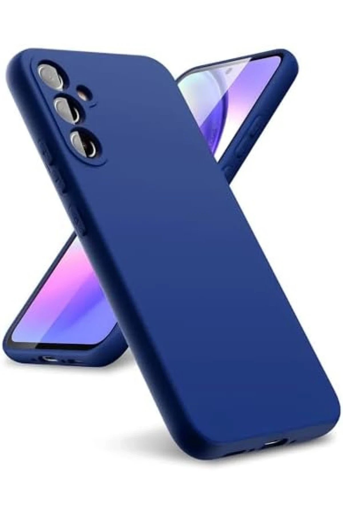 Samsung Galaxy A24 4G Kılıf First Silikon - Lacivert-(5796)