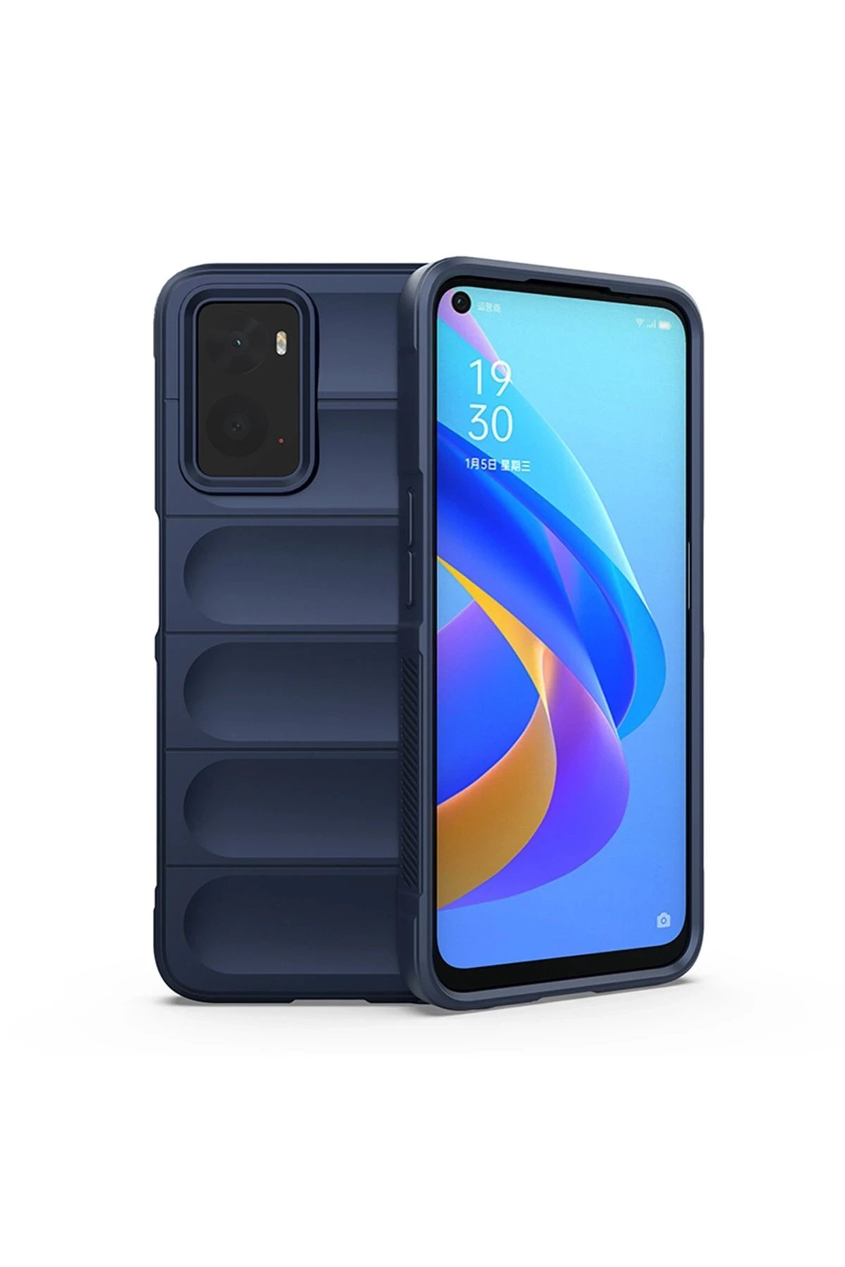 Realme 9i 4G Kılıf Optimum Silikon - Lacivert-(5796)