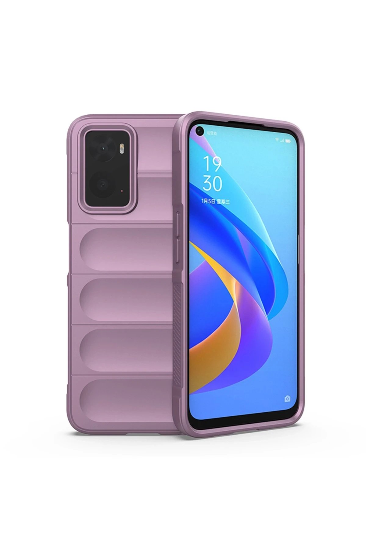 Realme 9i 4G Kılıf Optimum Silikon - Mor-(5796)