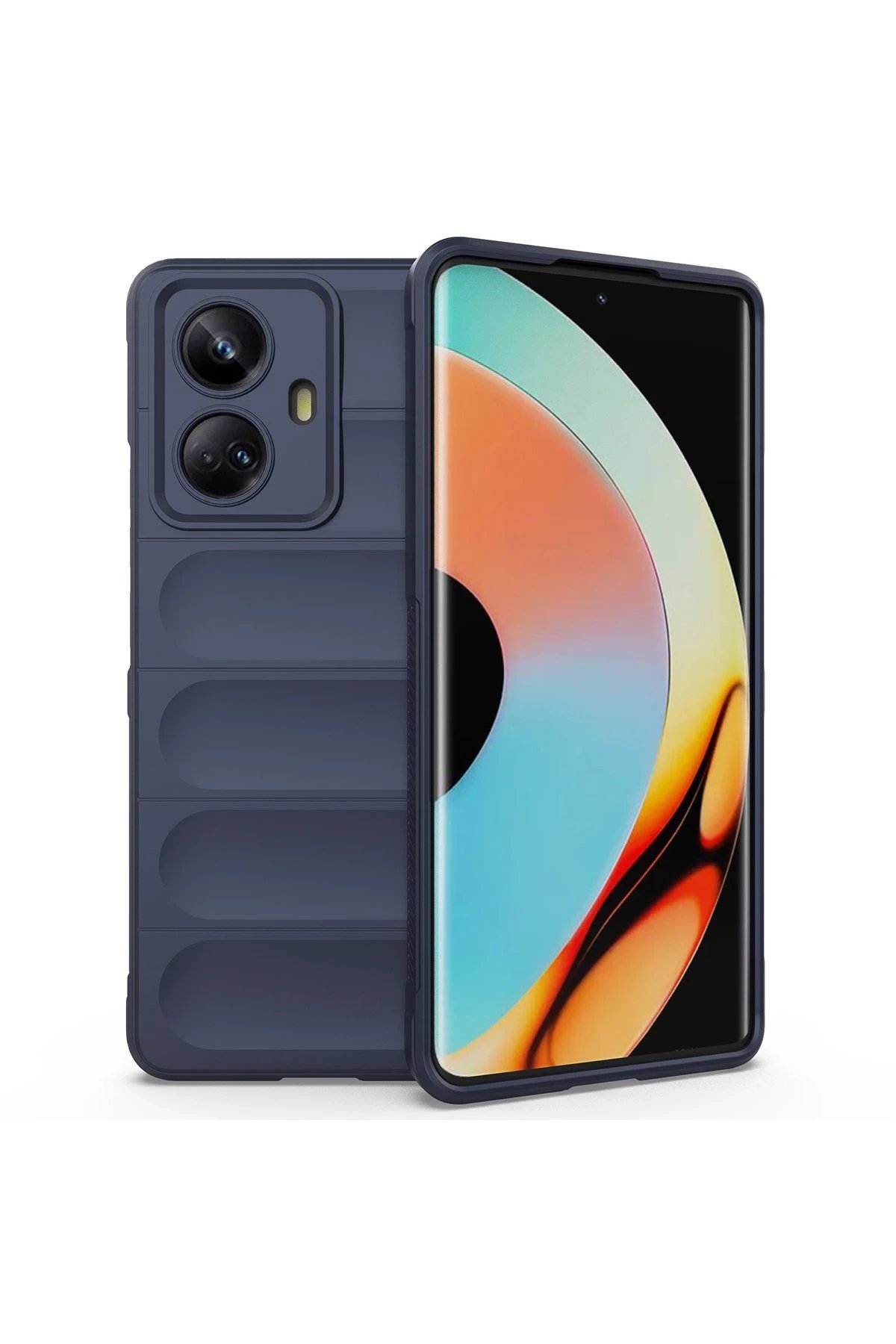 Realme 10 Pro 5G Kılıf Optimum Silikon - Lacivert-(5796)