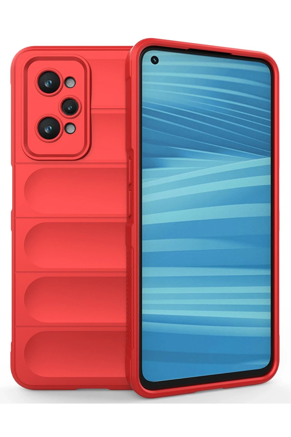 Realme GT2 5G Kılıf Optimum Silikon - Kırmızı-(5796)