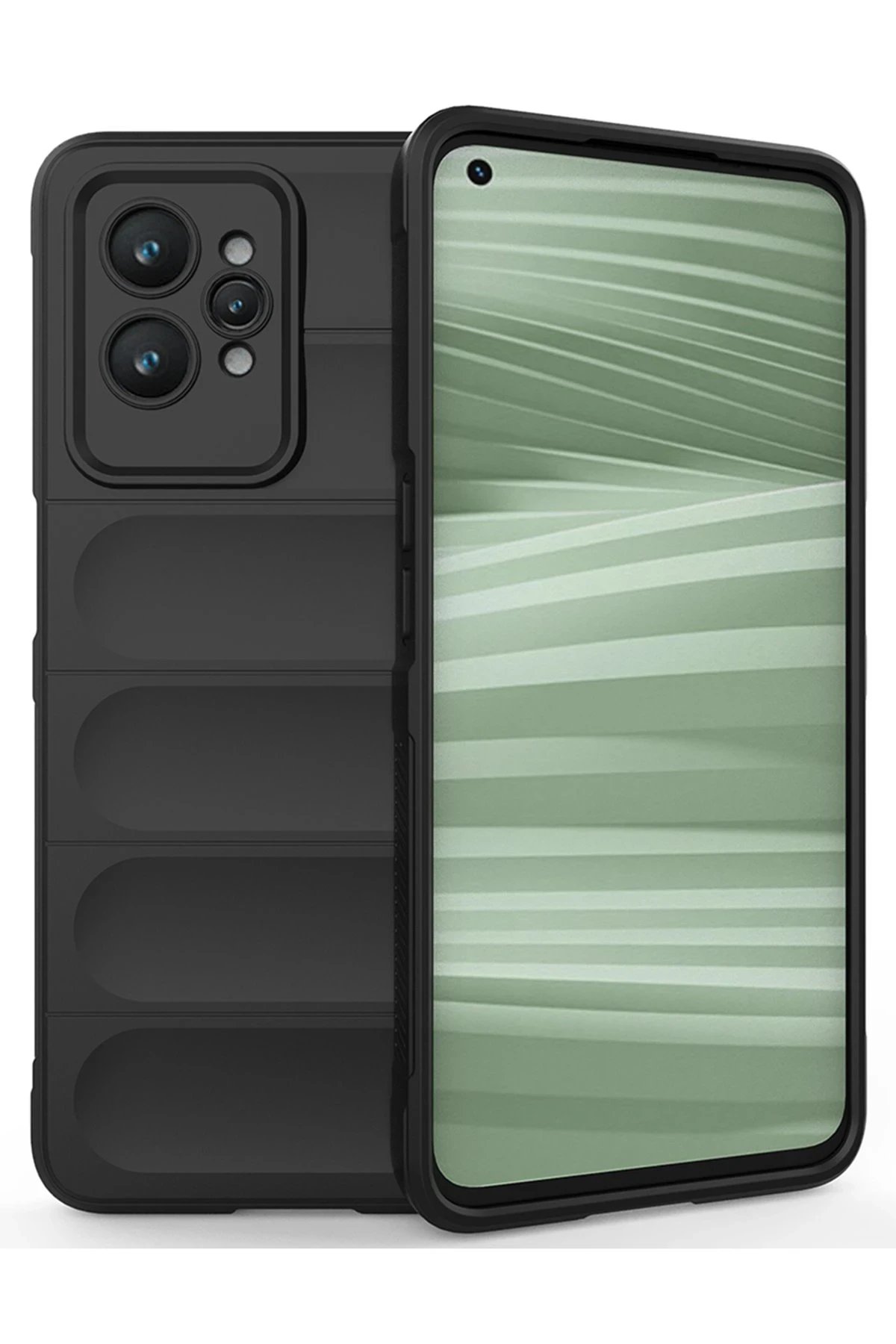 Realme GT2 Pro 5G Kılıf Optimum Silikon - Siyah-(5796)