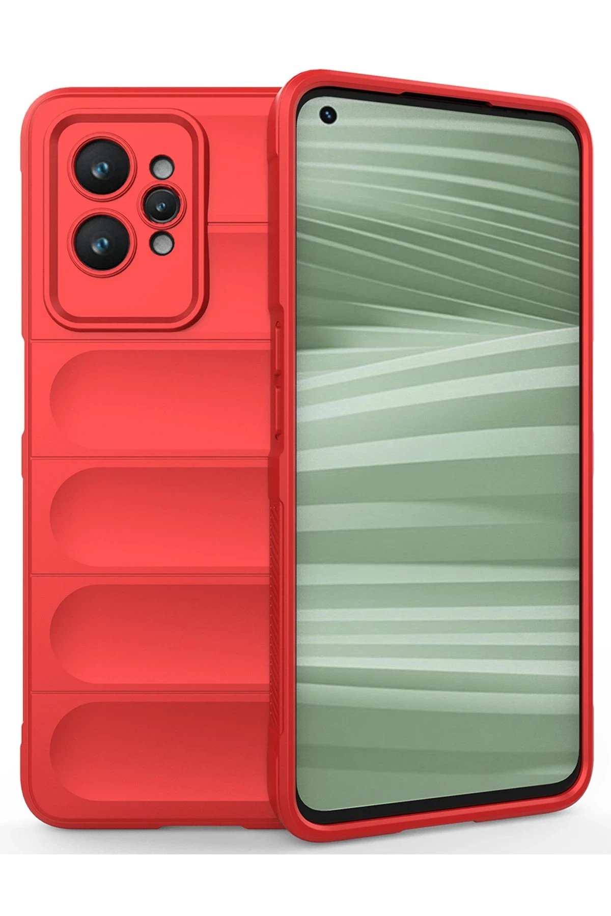 Realme GT2 Pro 5G Kılıf Optimum Silikon - Kırmızı-(5796)