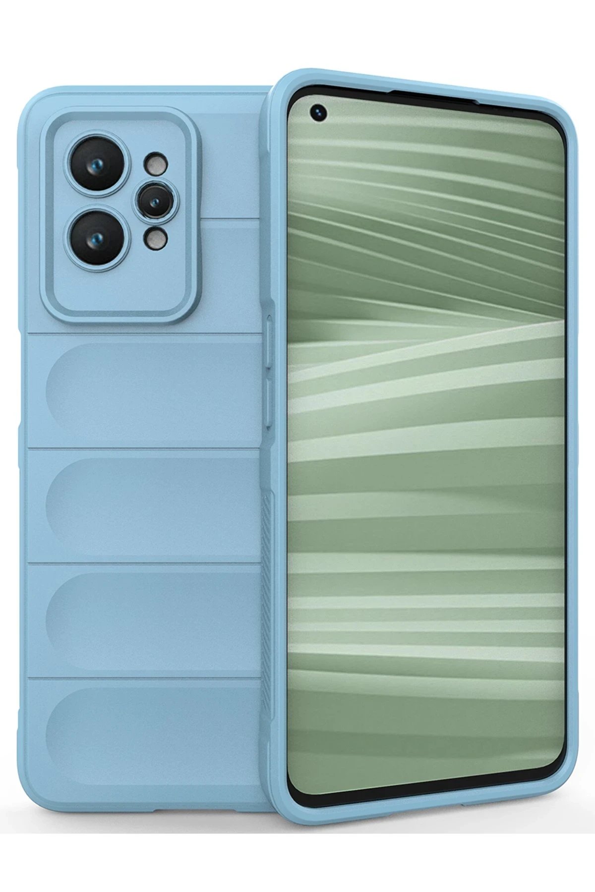Realme GT2 Pro 5G Kılıf Optimum Silikon - Sky Blue-(5796)