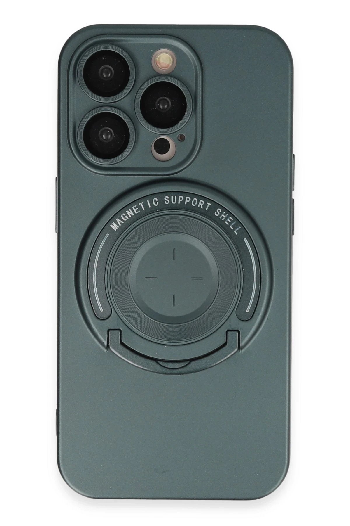 iPhone 13 Pro Kılıf Lukka Magneticsafe Kapak - Koyu Yeşil-(5796)