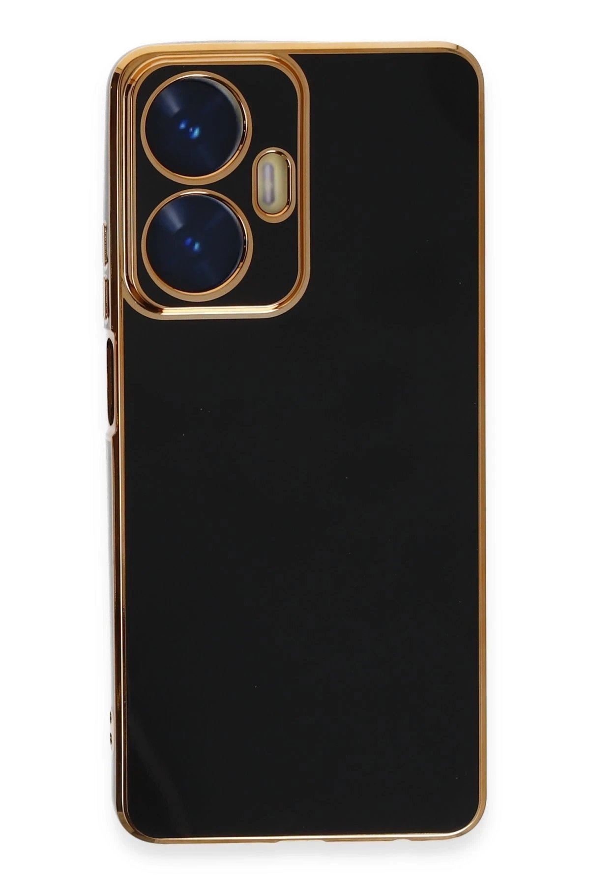 Realme C55 Kılıf Volet Silikon - Siyah-(5796)