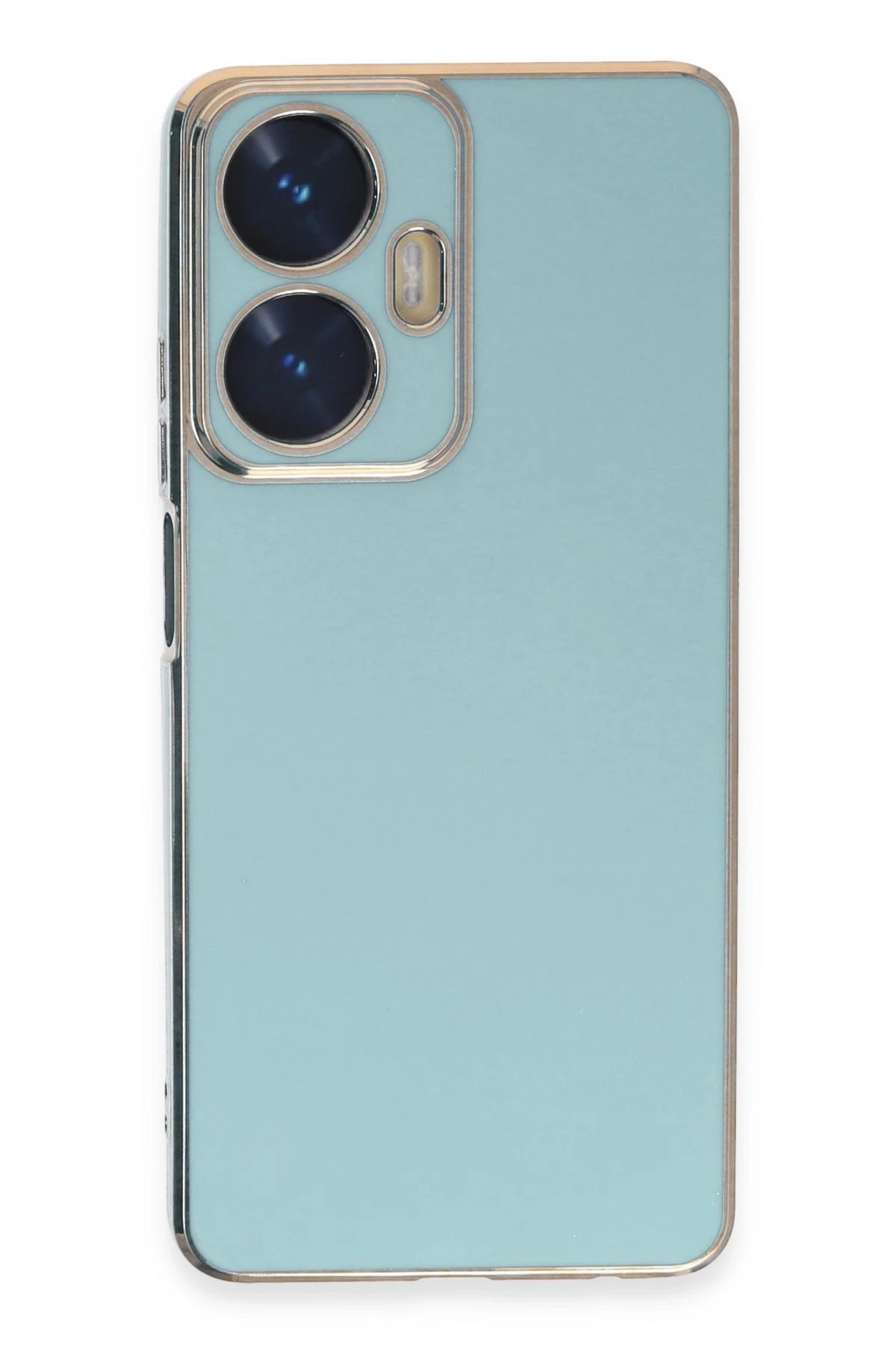 Realme C55 Kılıf Volet Silikon - Açık Yeşil-(5796)