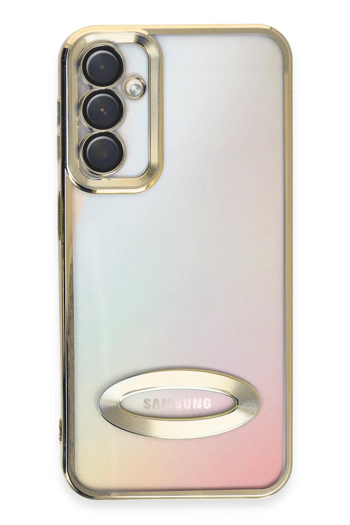 Samsung Galaxy A14 4G Kılıf Slot Silikon - Gold-(5796)