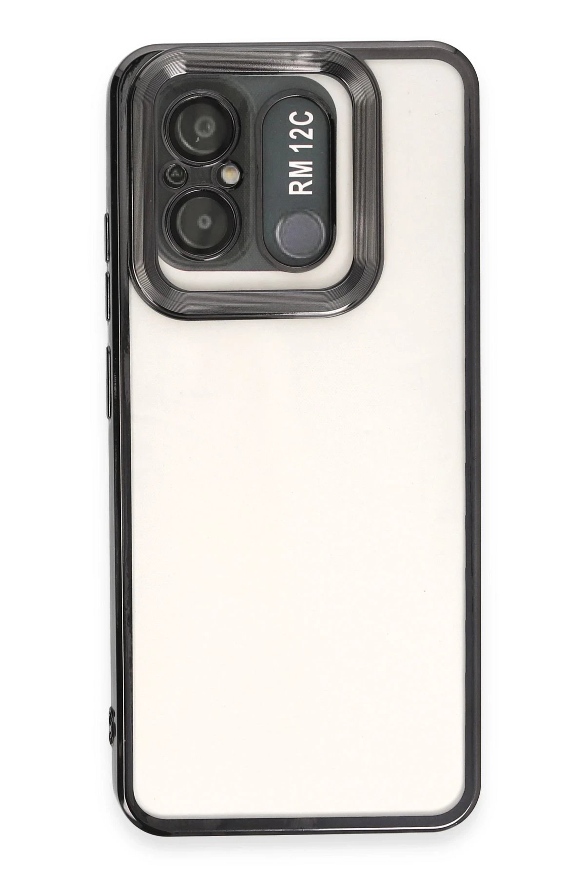 Xiaomi Redmi 12C Kılıf Slot Silikon - Siyah-(5796)