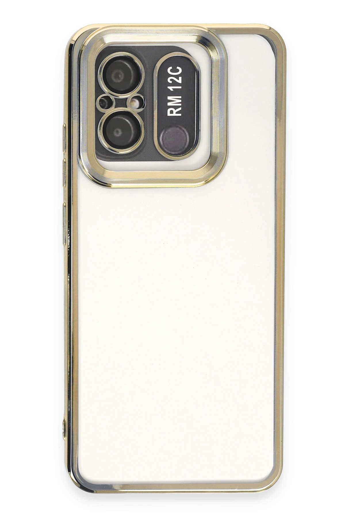 Xiaomi Redmi 12C Kılıf Slot Silikon - Gold-(5796)