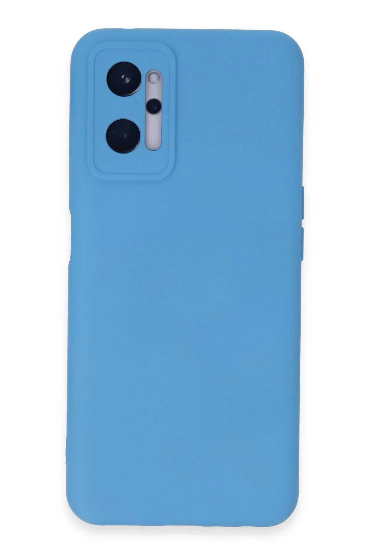 Realme 9i 4G Kılıf Nano içi Kadife Silikon - Mavi-(5796)