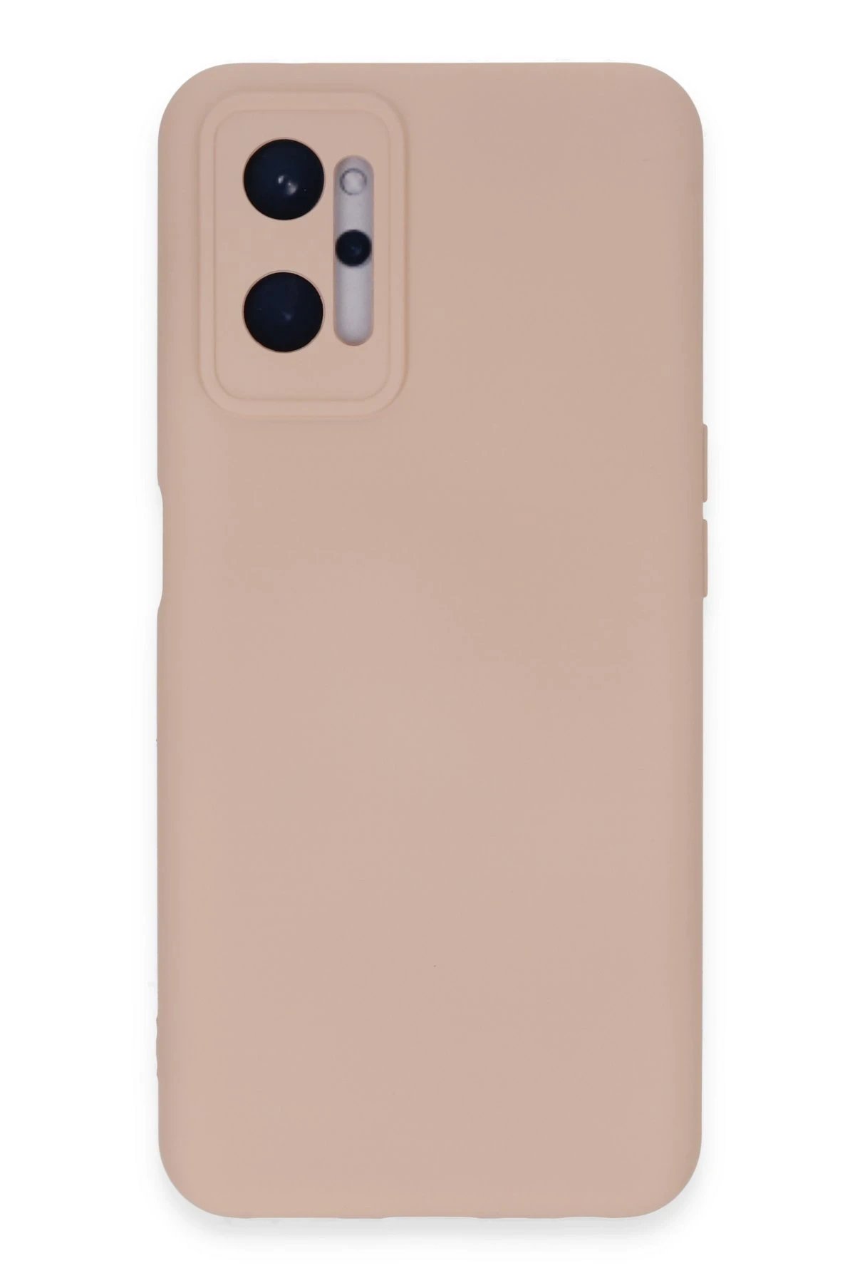 Realme 9i 4G Kılıf Nano içi Kadife Silikon - Pudra-(5796)