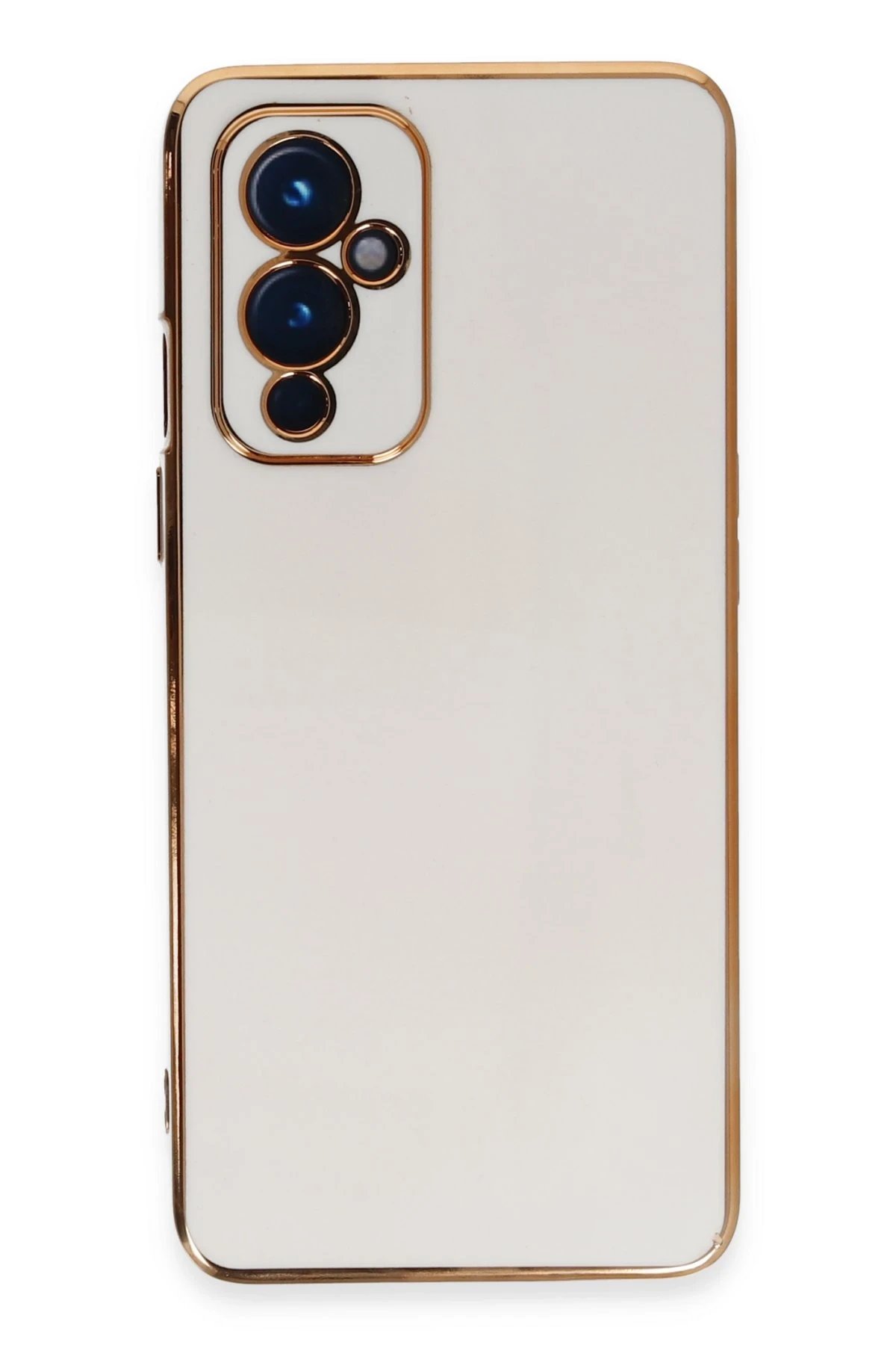 One Plus 9 Kılıf Volet Silikon - Beyaz-(5796)