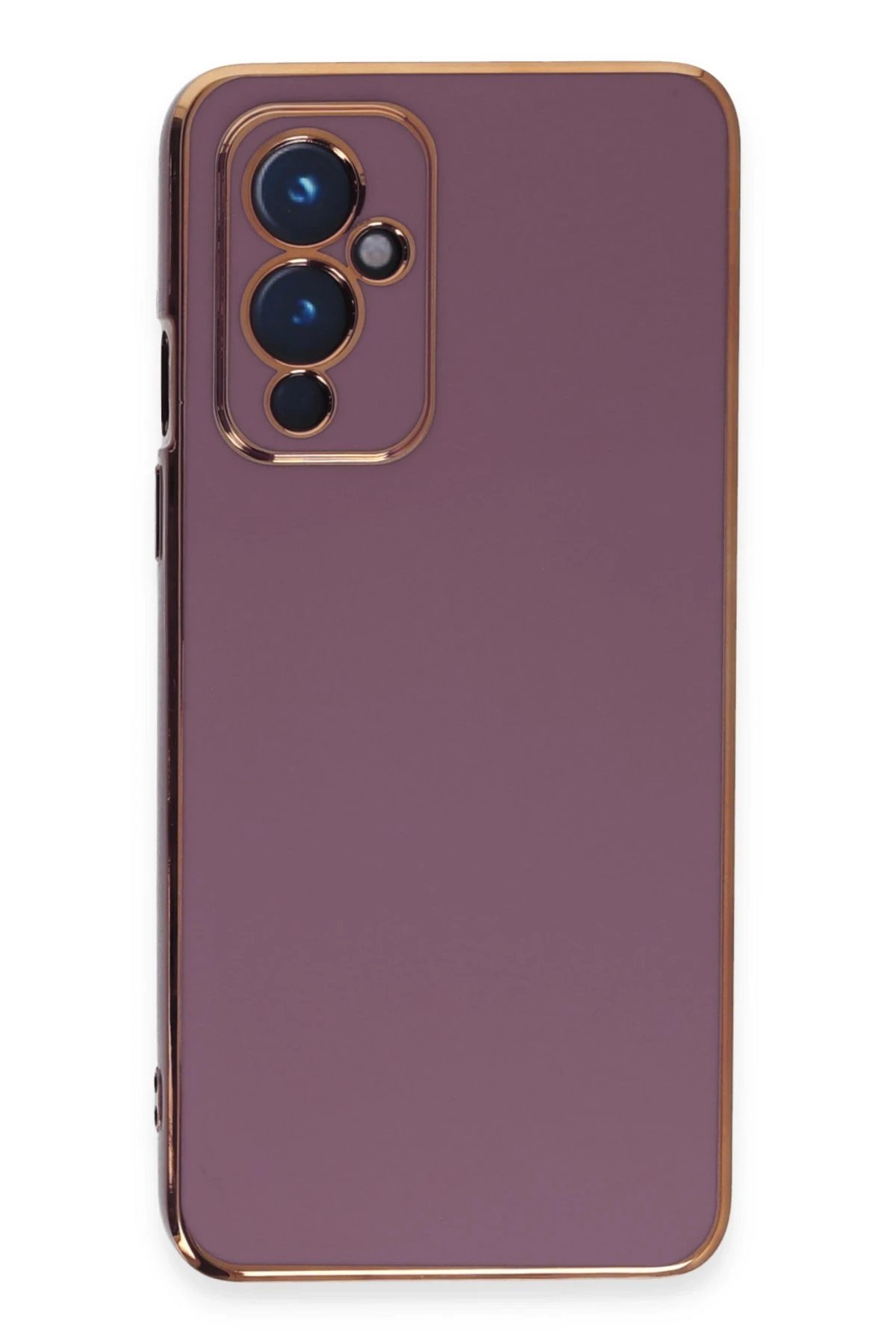 One Plus 9 Kılıf Volet Silikon - Mor-(5796)