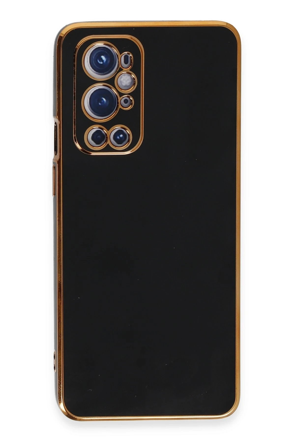 One Plus 9 Pro Kılıf Volet Silikon - Siyah-(5796)