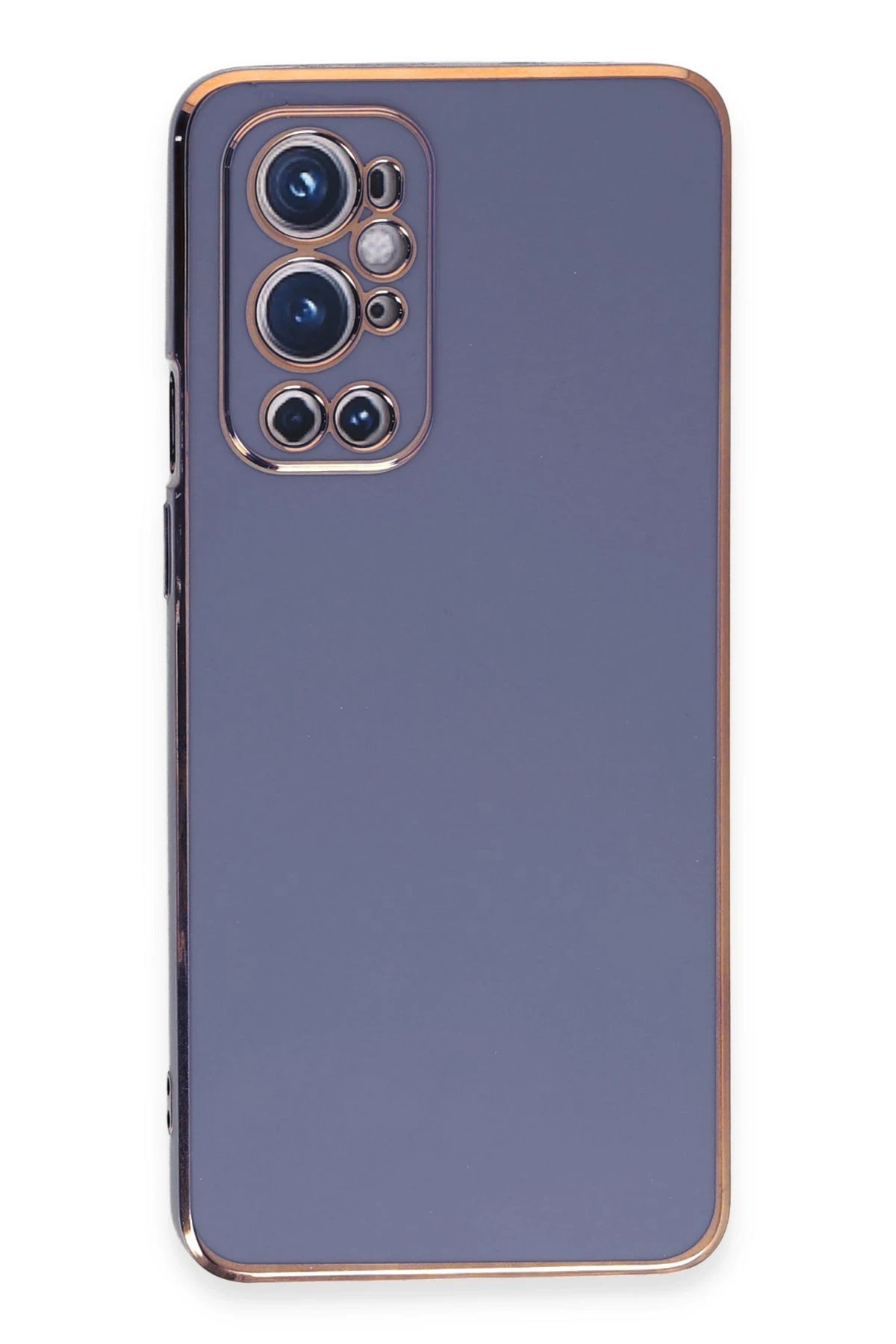 One Plus 9 Pro Kılıf Volet Silikon - Mavi-(5796)