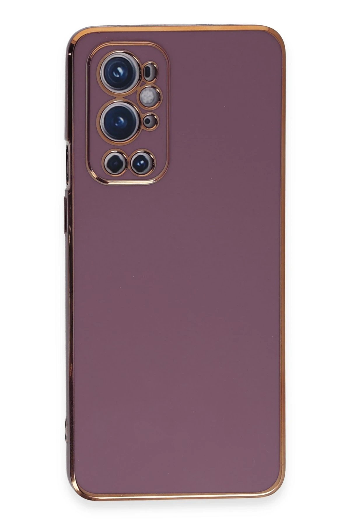 One Plus 9 Pro Kılıf Volet Silikon - Mor-(5796)