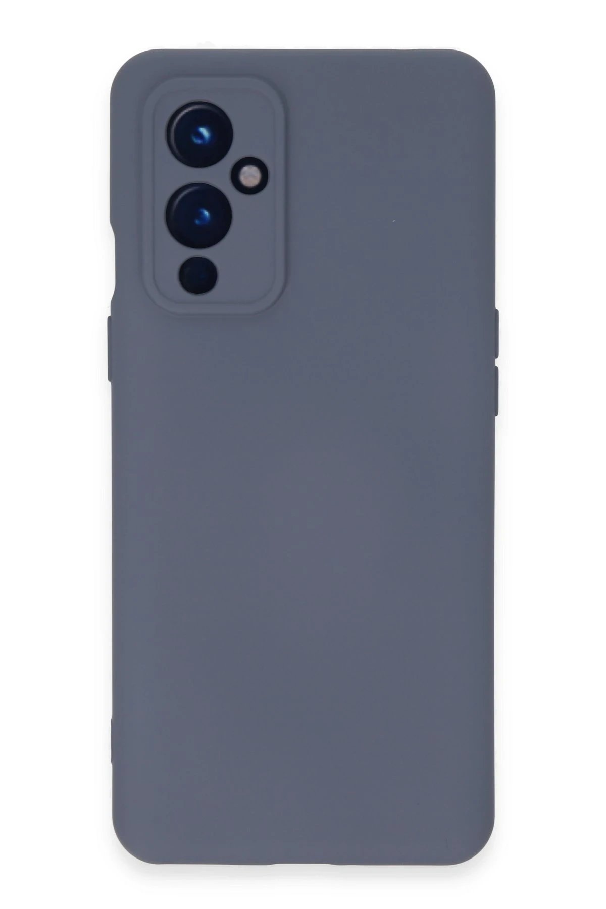 One Plus 9 Kılıf Nano içi Kadife Silikon - Gri-(5796)