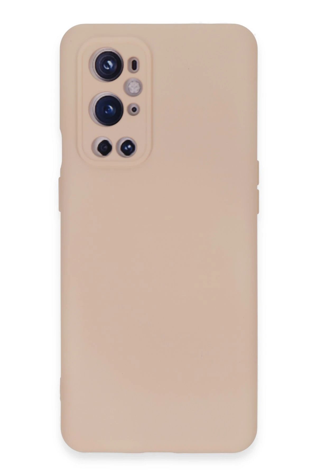One Plus 9 Pro Kılıf Nano içi Kadife Silikon - Pudra-(5796)