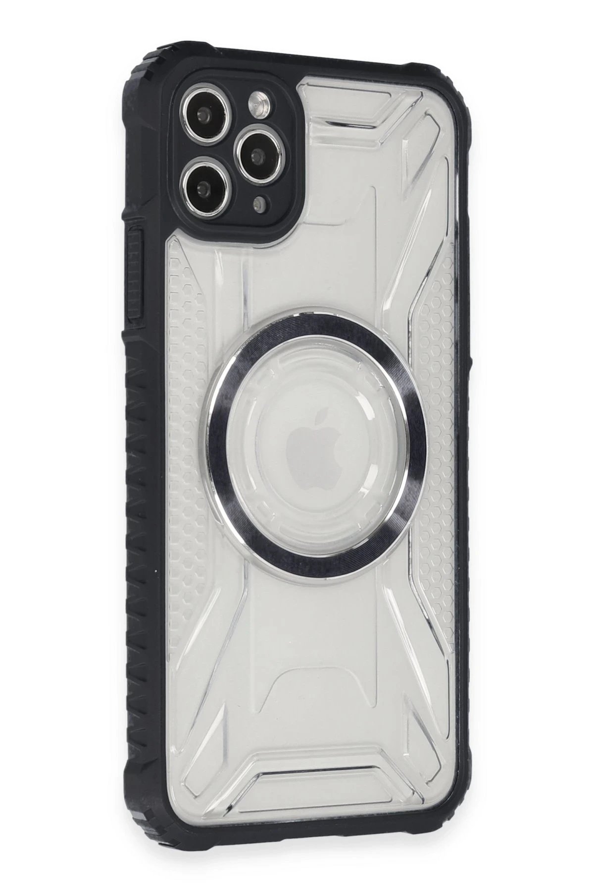 iPhone 11 Pro Max Kılıf Prag Magneticsafe Kapak - Siyah-(5796)