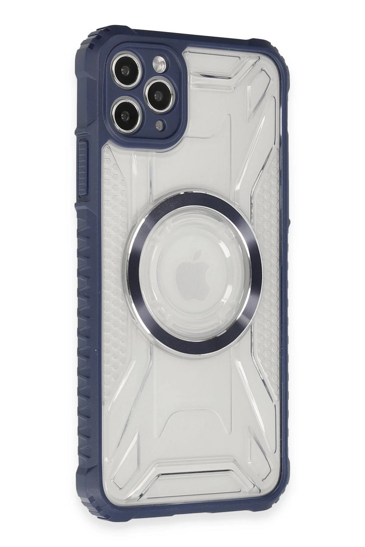 iPhone 11 Pro Max Kılıf Prag Magneticsafe Kapak - Lacivert-(5796)