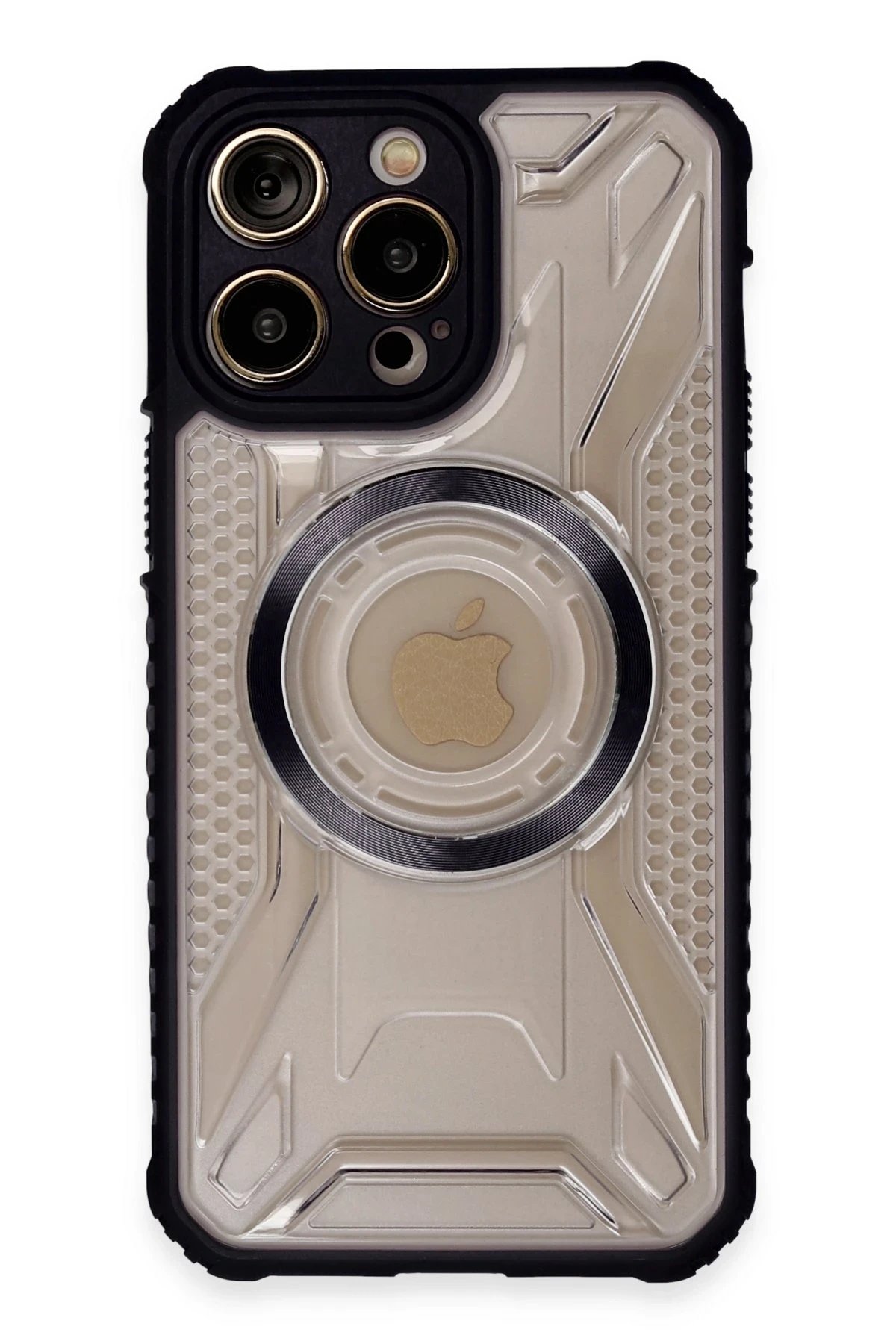 iPhone 13 Pro Kılıf Prag Magneticsafe Kapak - Siyah-(5796)
