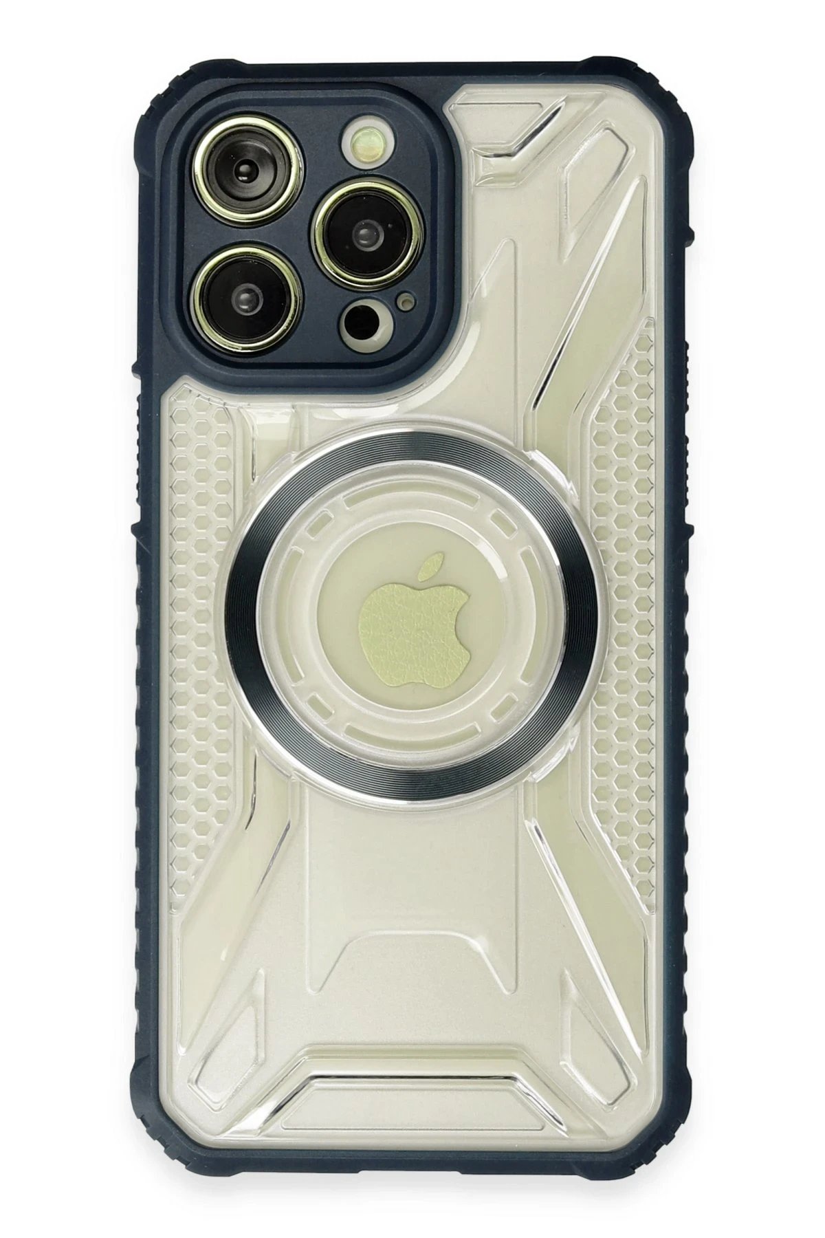 iPhone 14 Pro Kılıf Prag Magneticsafe Kapak - Lacivert-(5796)