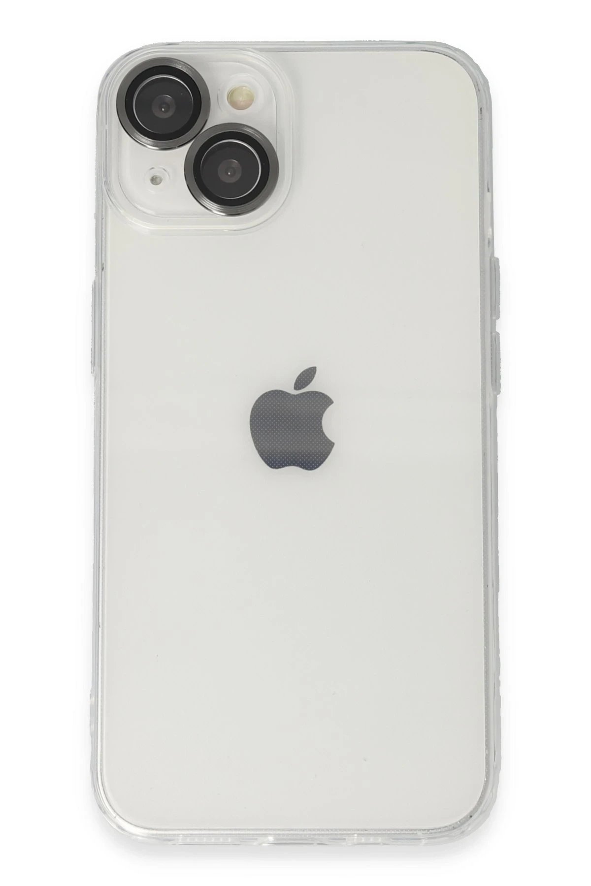 iPhone 14 Kılıf Luko Lens Silikon - Siyah-(5796)
