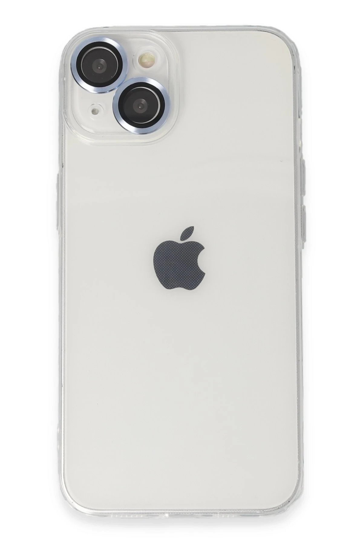 iPhone 14 Kılıf Luko Lens Silikon - Sierra Blue-(5796)
