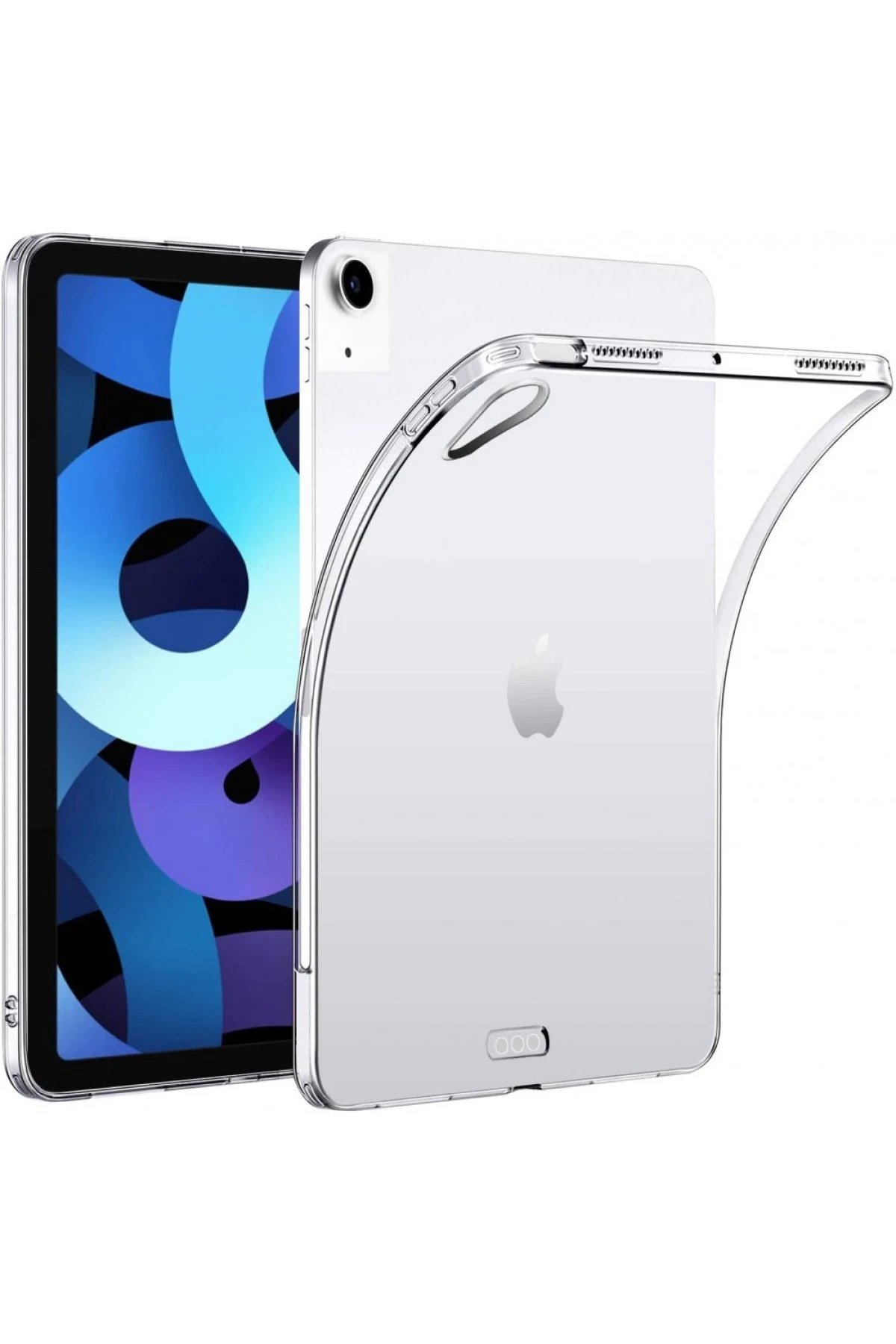 iPad Air 5 (2022) Kılıf Tablet Şeffaf Silikon-(5796)