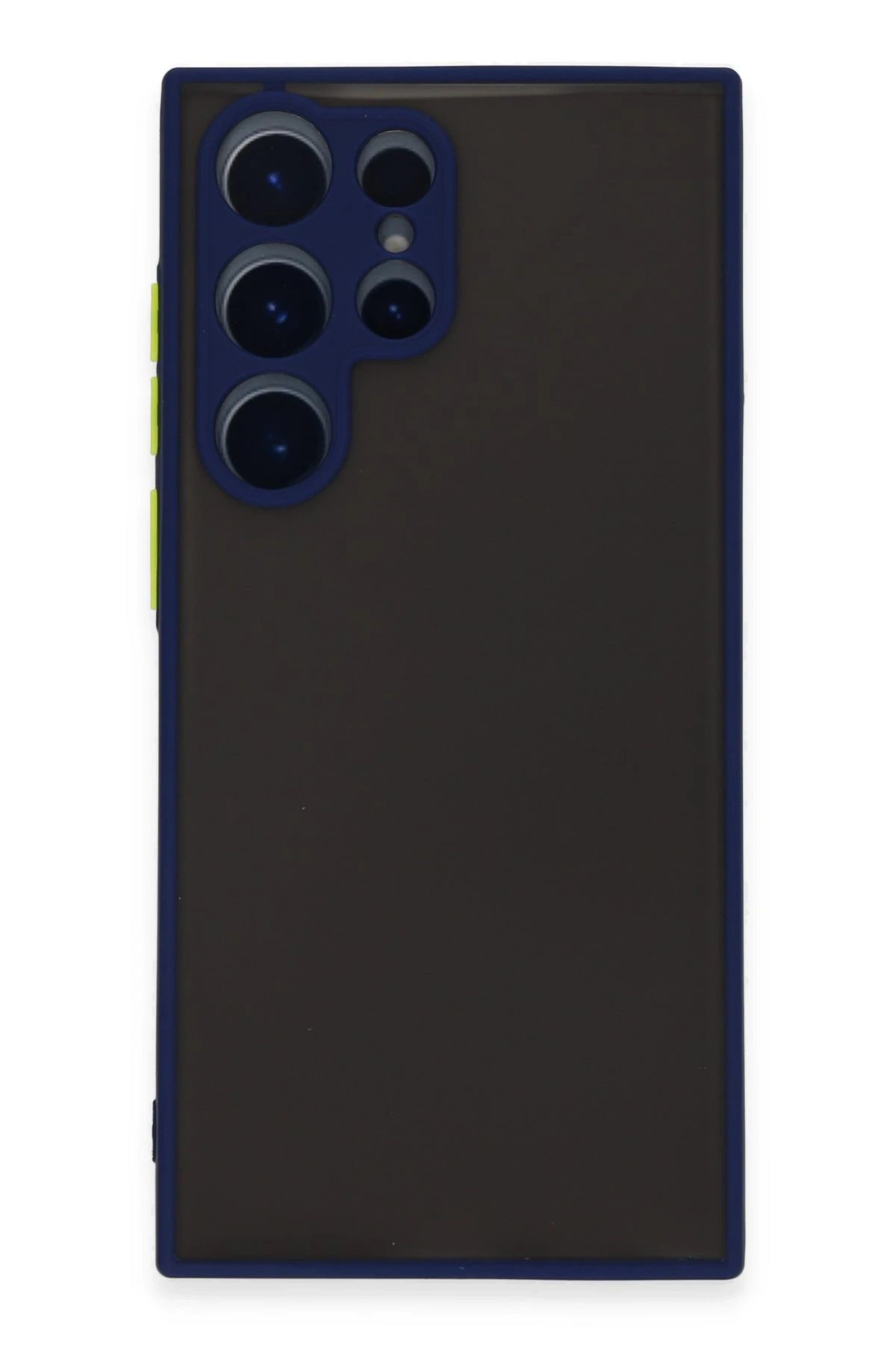 Samsung Galaxy S22 Ultra Kılıf Montreal Silikon Kapak - Lacivert-(5796)
