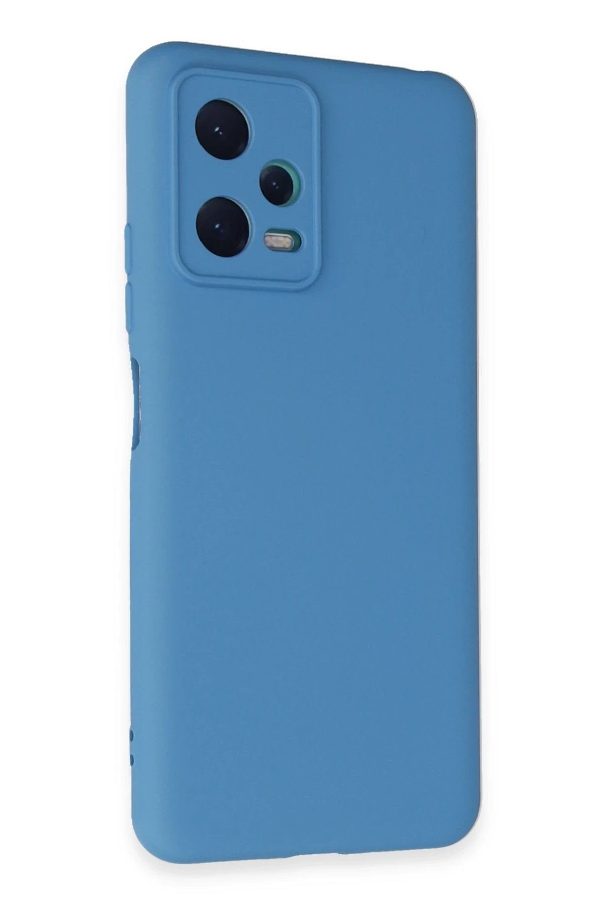 Xiaomi Redmi Note 12 5G Kılıf Nano içi Kadife Silikon - Mavi-(5796)
