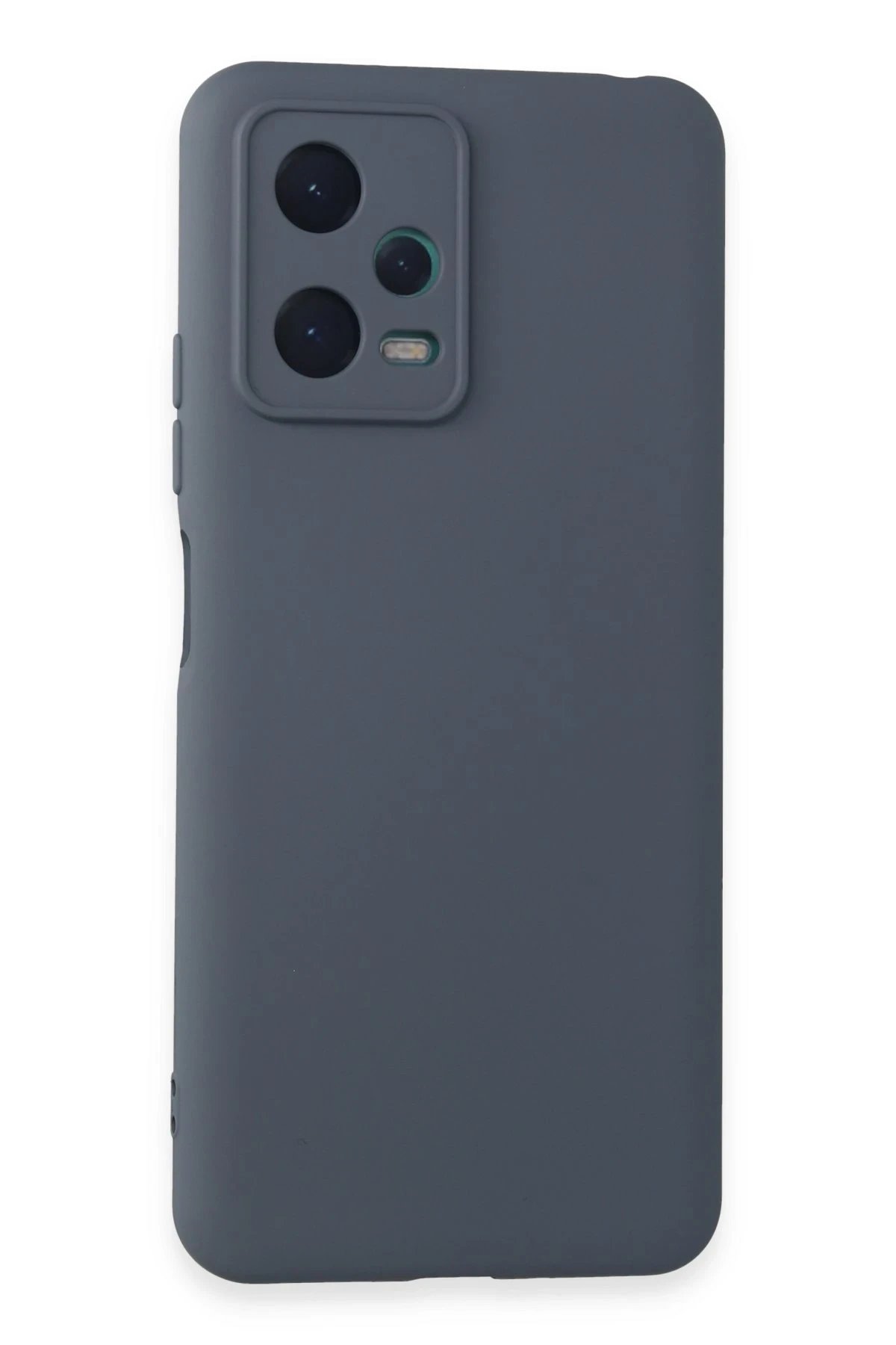 Xiaomi Redmi Note 12 5G Kılıf Nano içi Kadife Silikon - Gri-(5796)