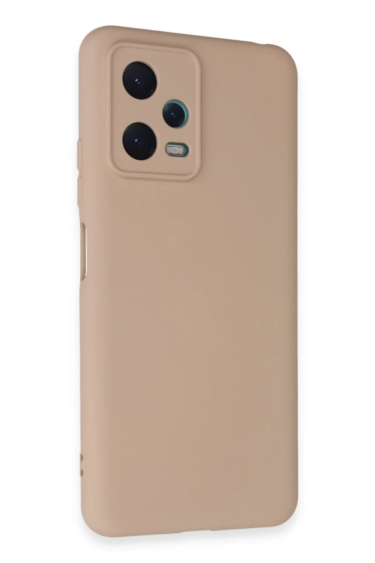 Xiaomi Redmi Note 12 5G Kılıf Nano içi Kadife Silikon - Pudra-(5796)