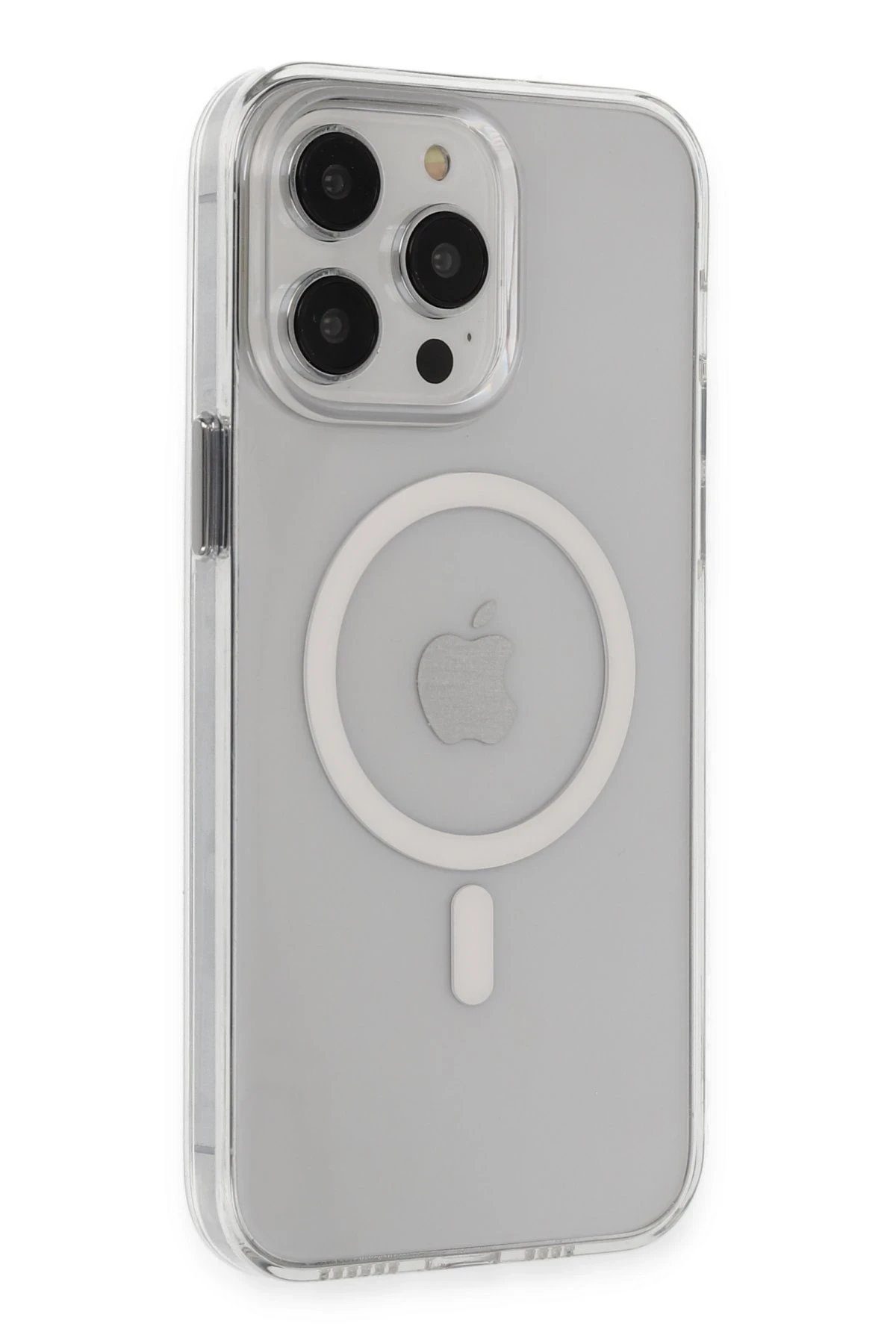 iPhone 14 Pro Max Kılıf Tron Şeffaf Magsafe Kapak - Şeffaf-(5796)