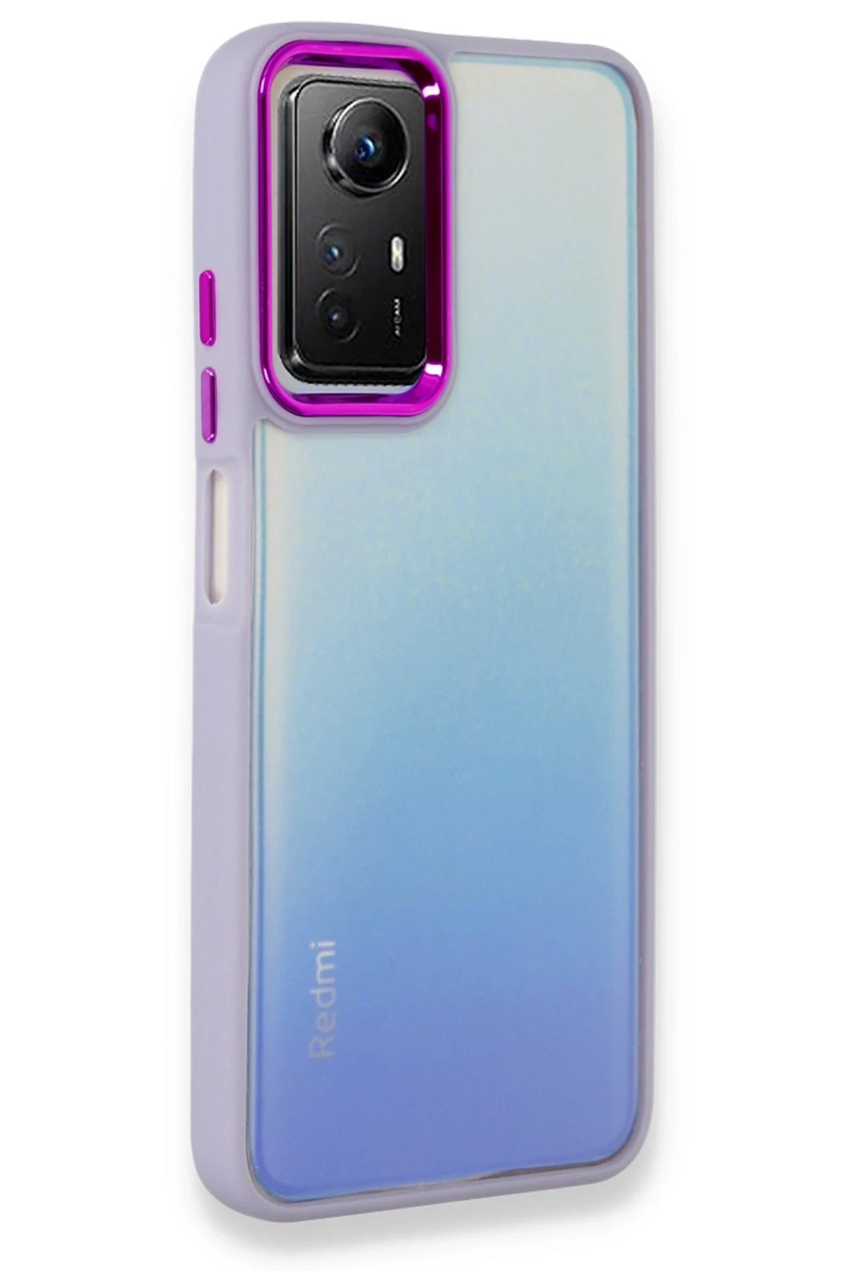 Xiaomi Redmi Note 12S Kılıf Dora Kapak - Lila-(5796)