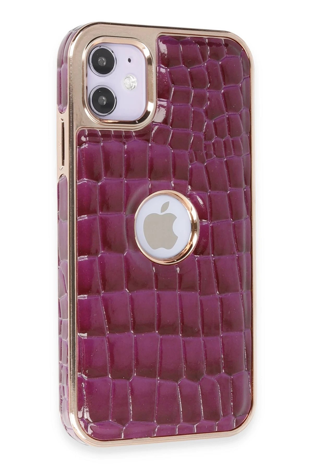 iPhone 11 Kılıf Snake Kapak - Derin Mor-(5796)