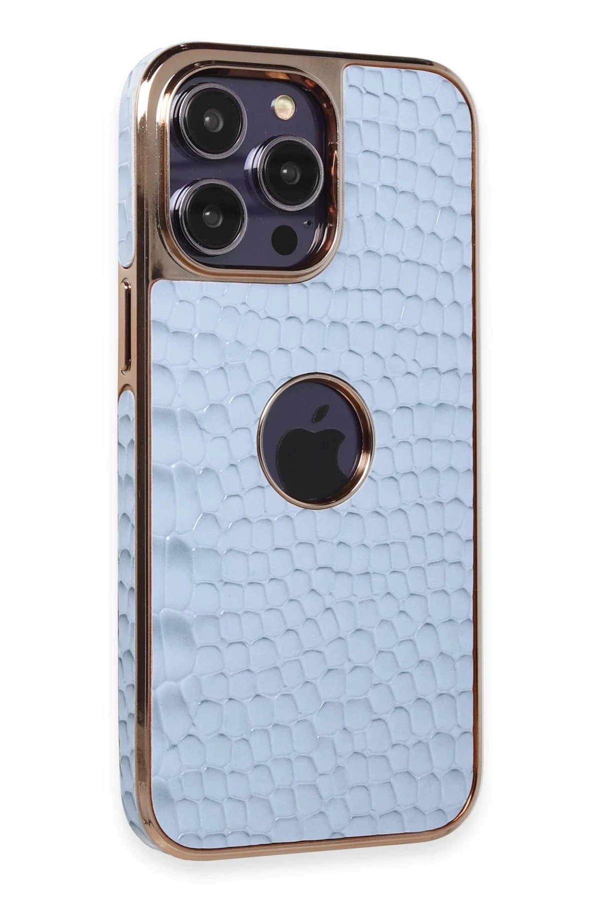 iPhone 13 Pro Max Kılıf Snake Kapak - Sierra Blue-(5796)