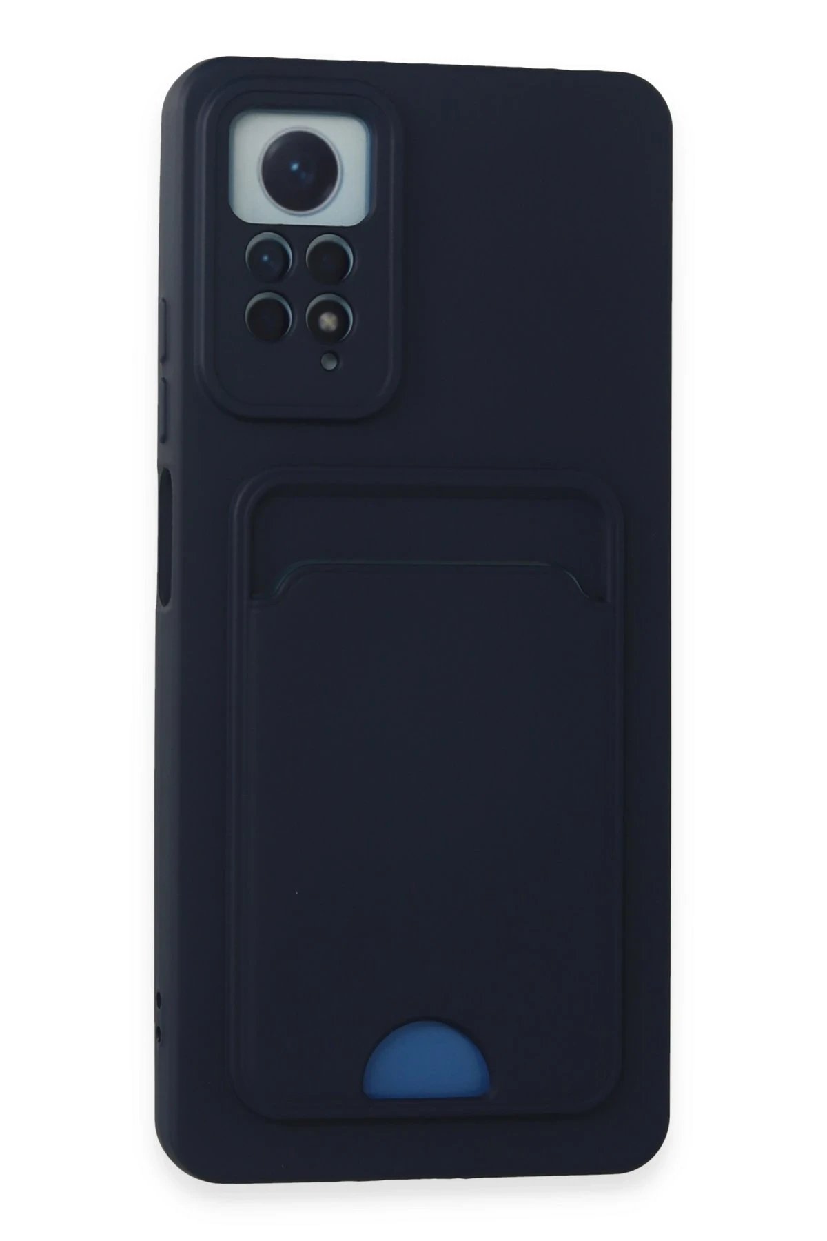 Xiaomi Redmi Note 12 Pro 4G Kılıf Kelvin Kartvizitli Silikon - Lacivert-(5796)